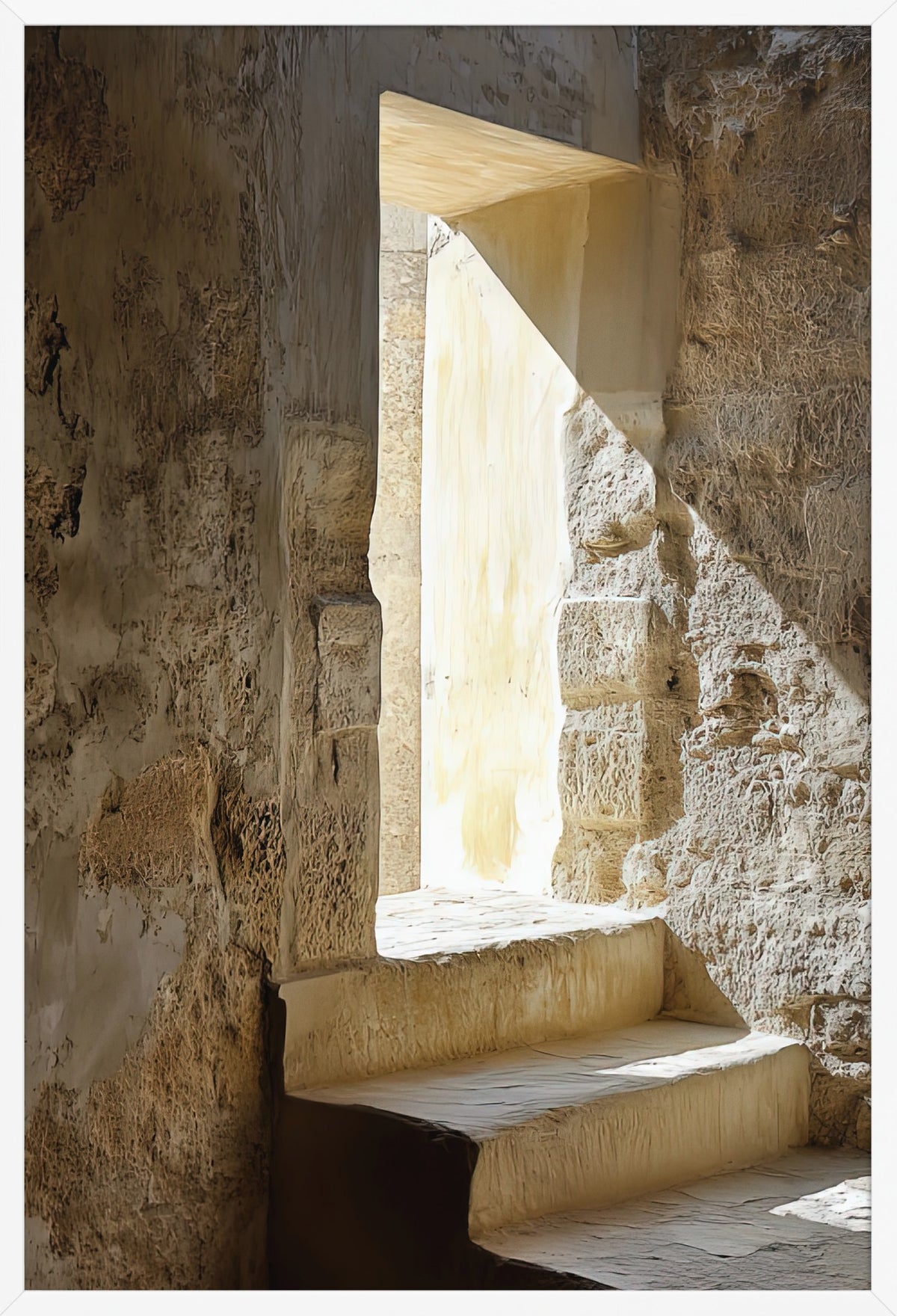 The Arrow Slit — poster in a white frame, front view