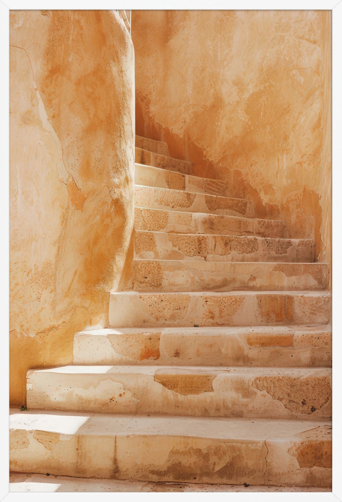 The Golden Ascent — poster in a white frame, front view