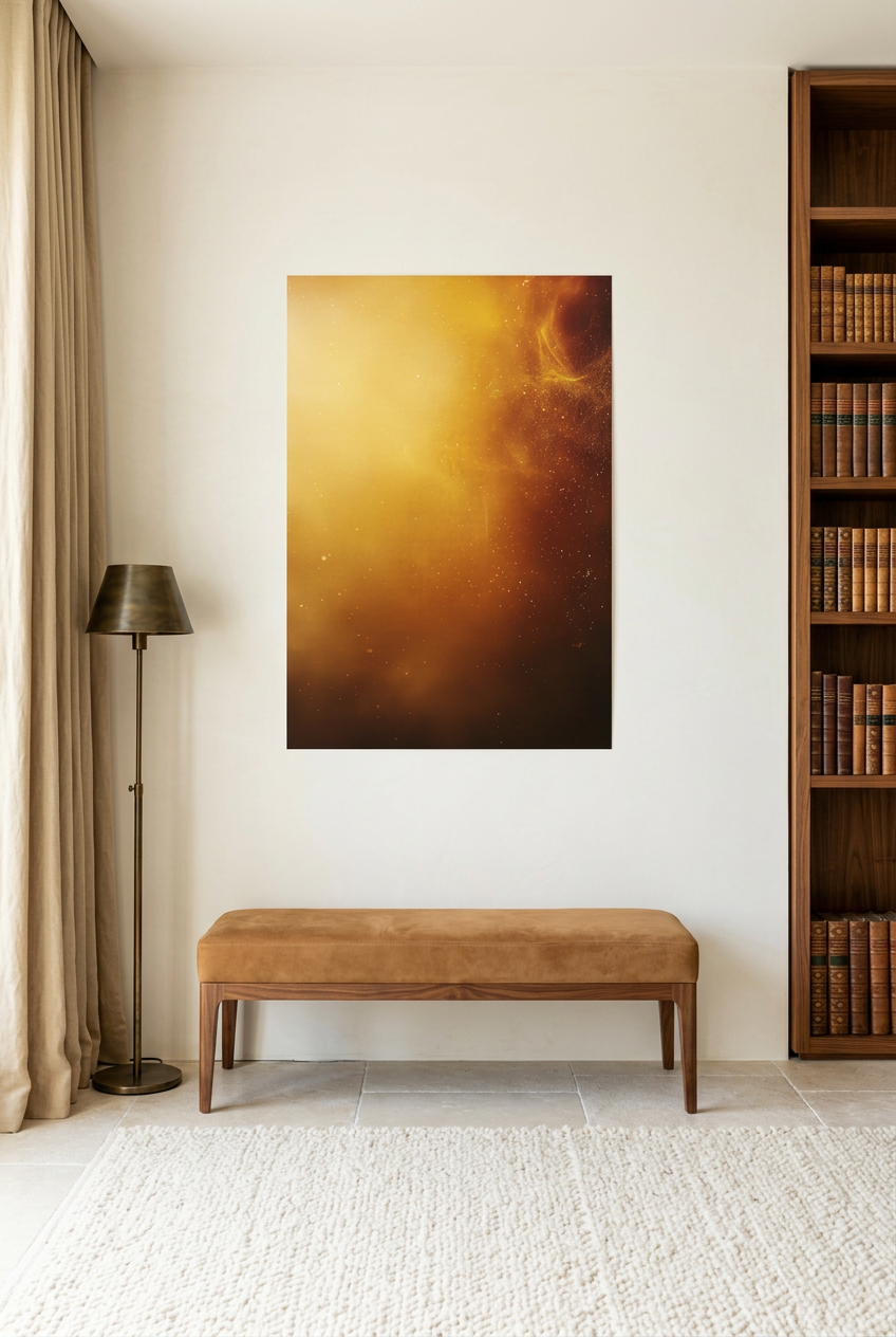 La Nébuleuse d’Or — unframed poster in a reading room