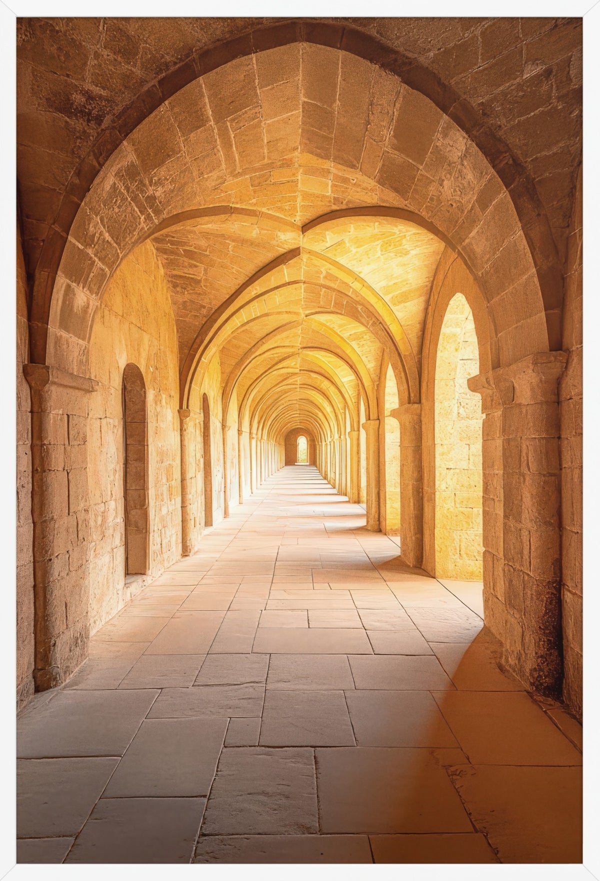 The Nave — poster in a white frame, front view