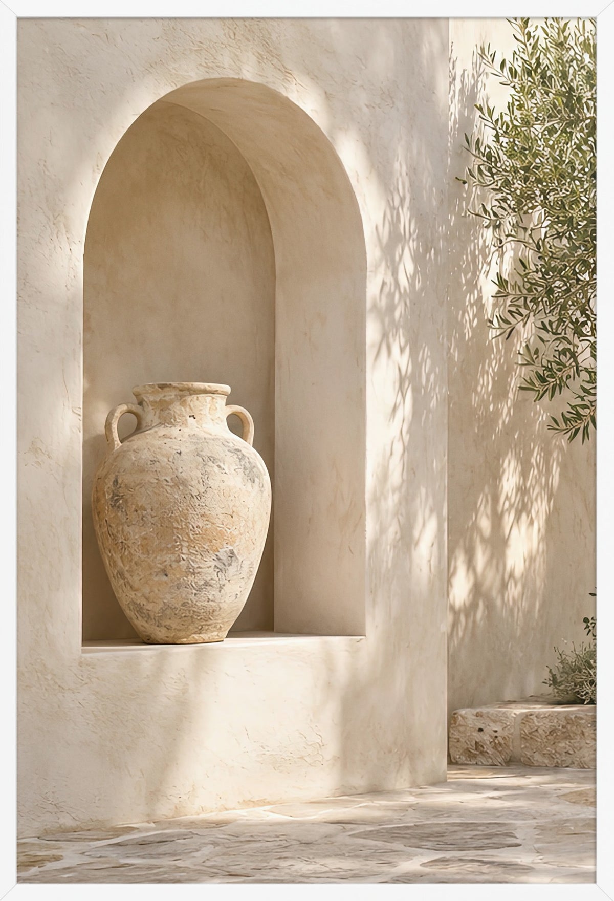 The Amphora Niche — poster in a white frame, 61 × 91 cm