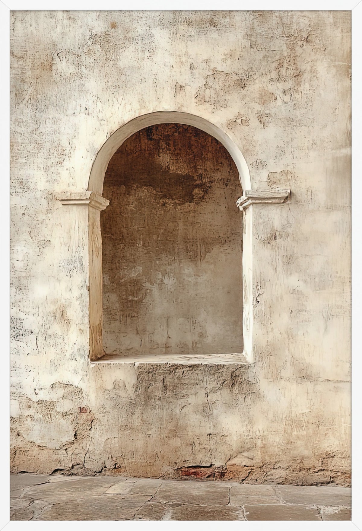 The Ancient Niche — poster in a white frame, front view
