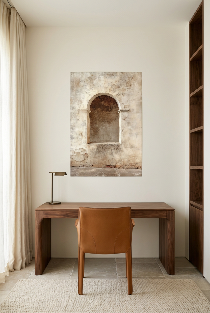 La Niche Ancienne — poster zonder lijst in een werkkamer