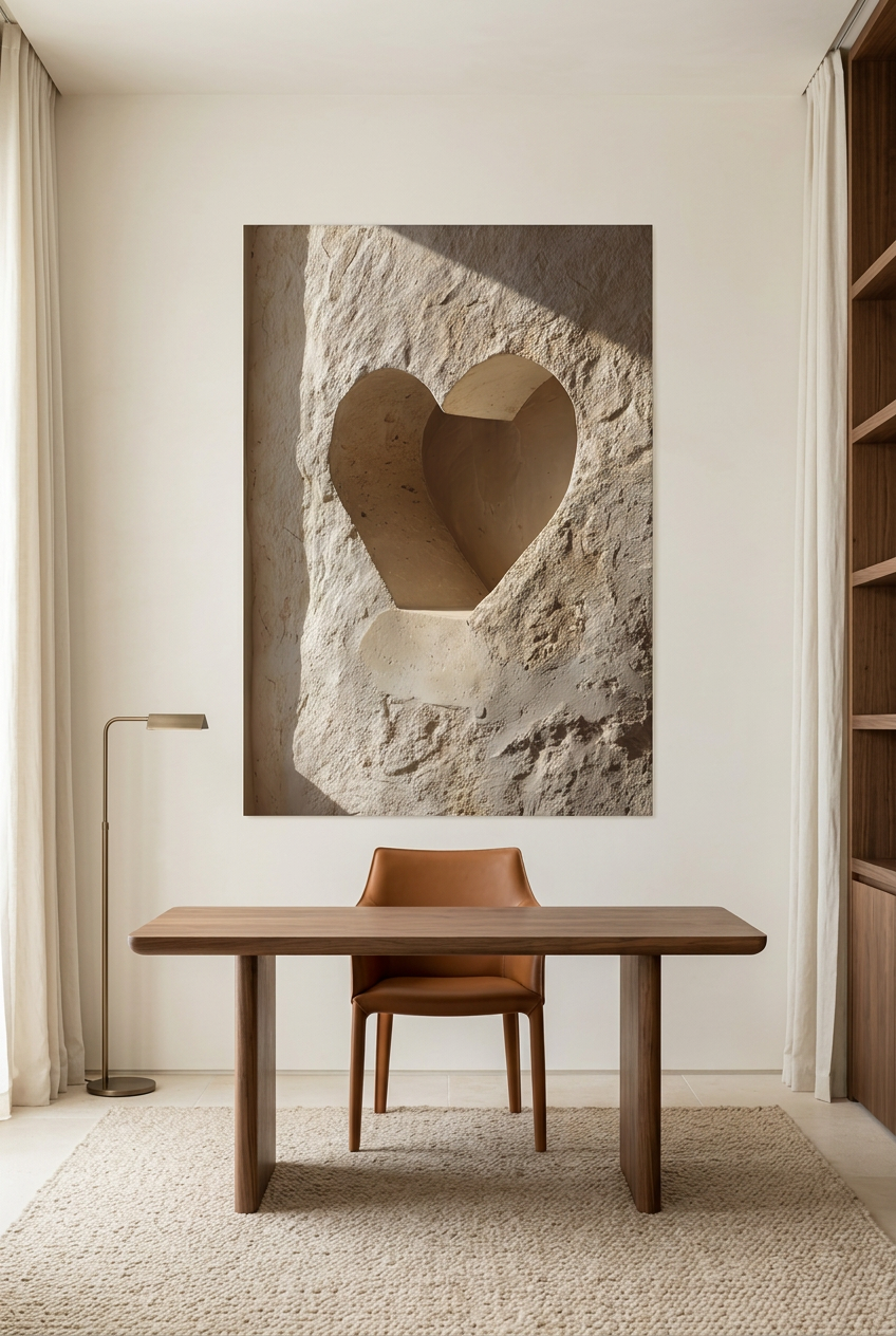 La Niche du Cœur — Poster ohne Rahmen im Arbeitszimmer