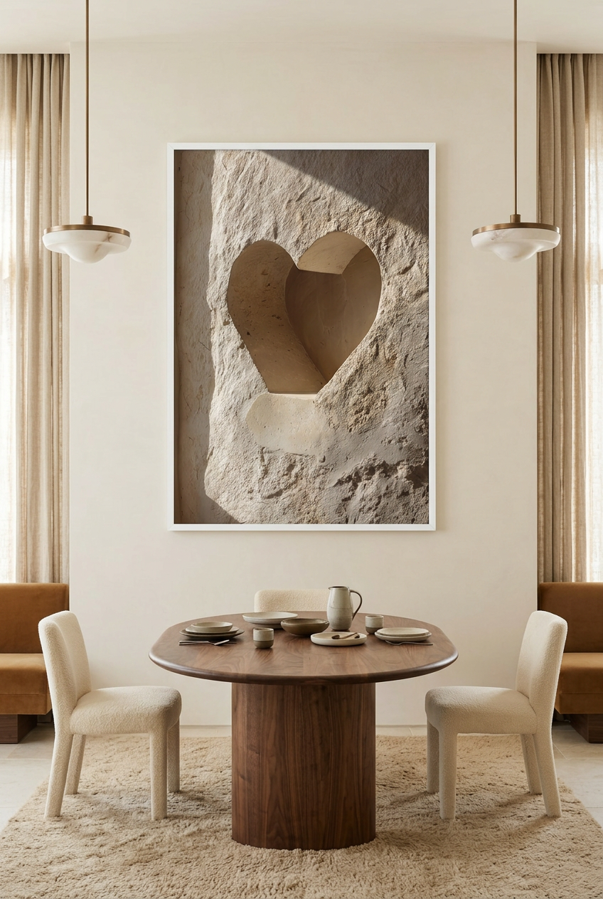 La Niche du Cœur — Poster im weißen Rahmen im Esszimmer