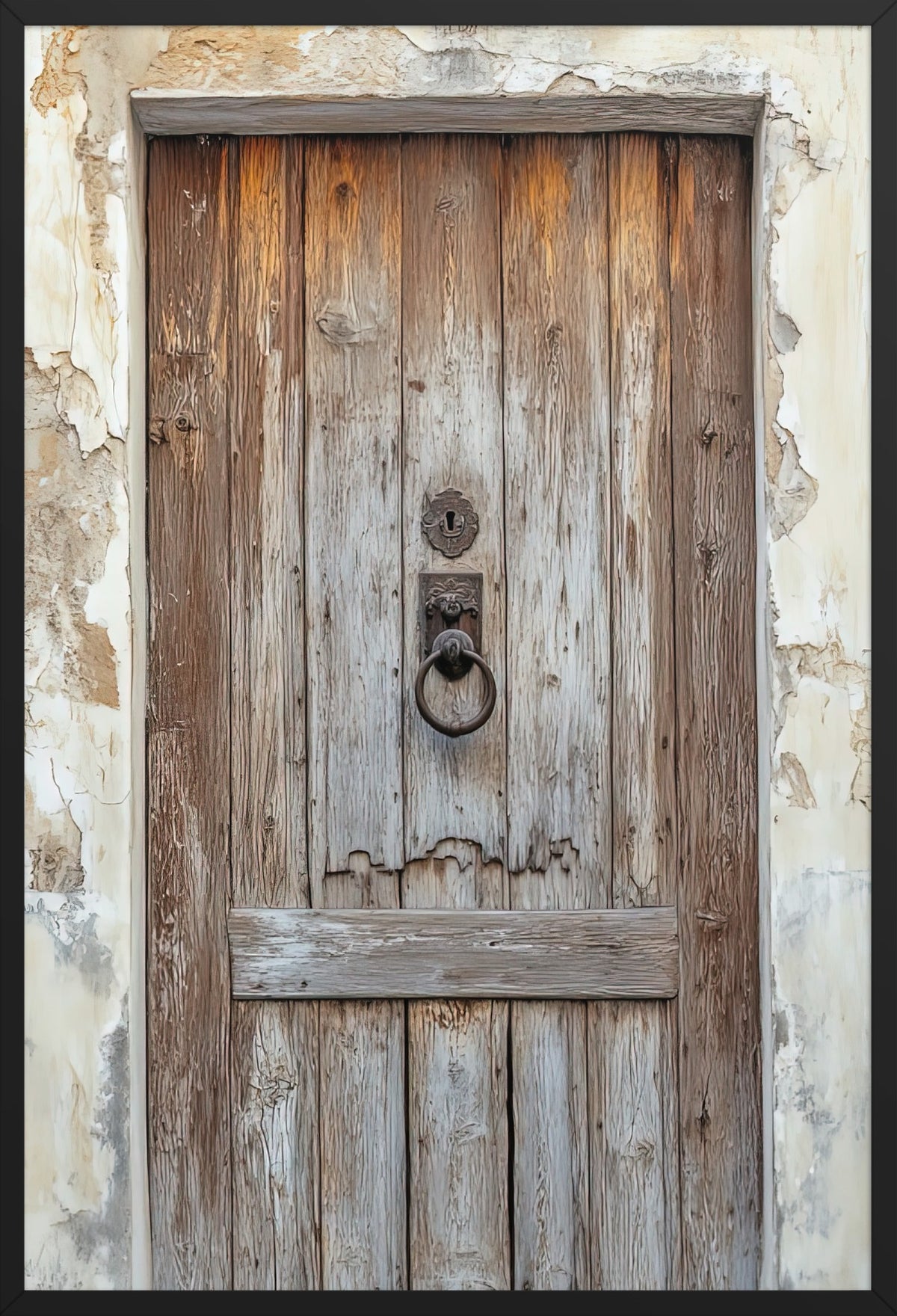 The Door of Time — poster in a black frame, front view