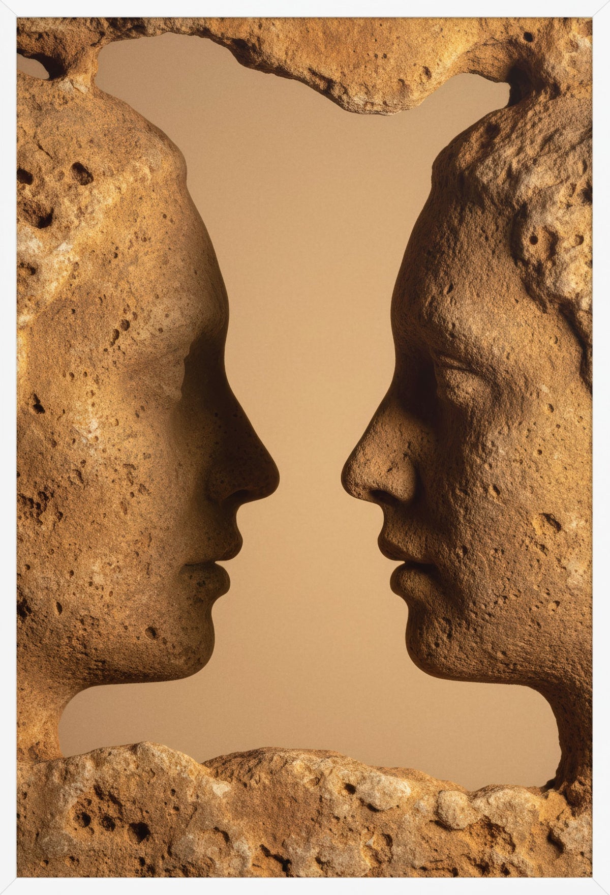 The Encounter — poster in a white frame, front view