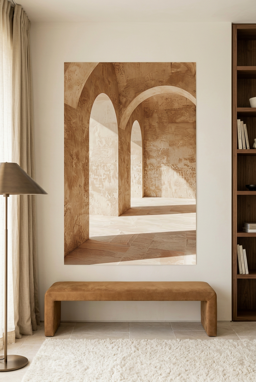 La Salle des Arches — affiche sans cadre dans un salon de lecture