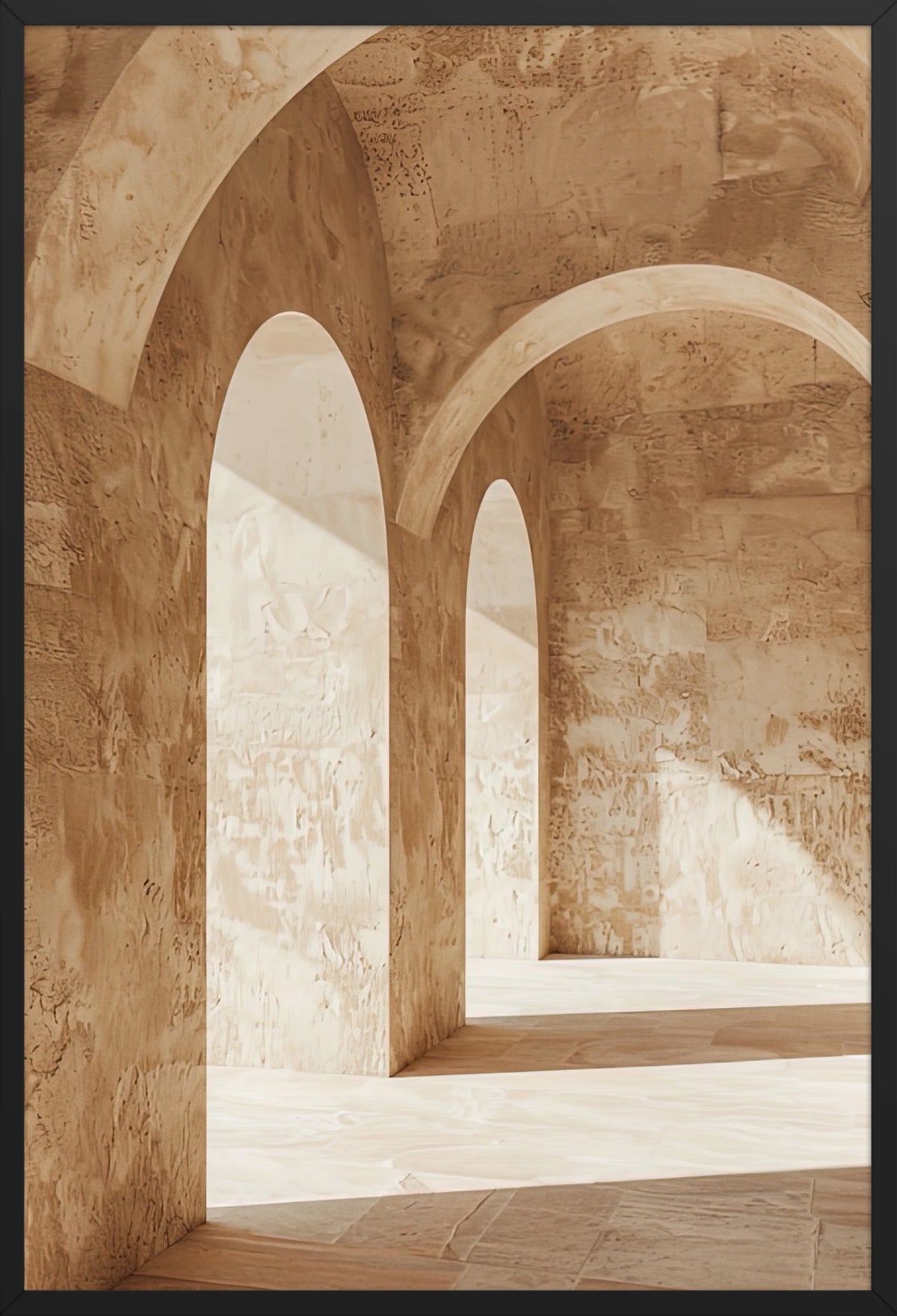 Arch Room — poster in a black frame, front view