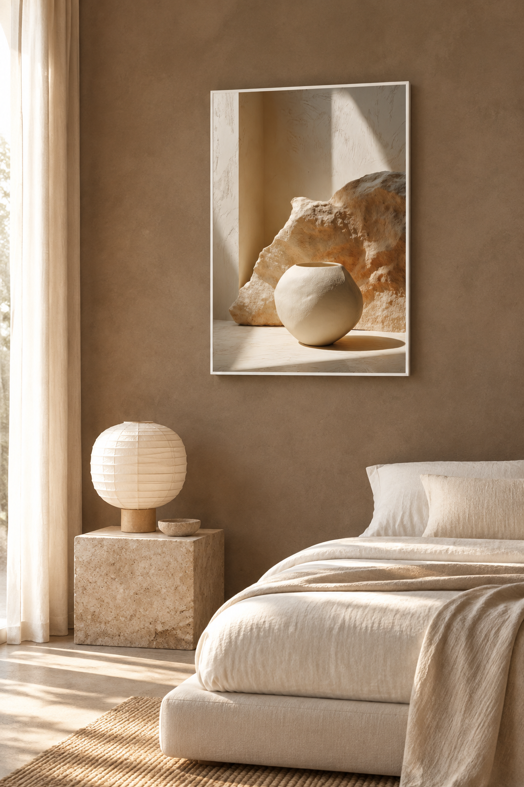 La Sfera e la Roccia con cornice bianca