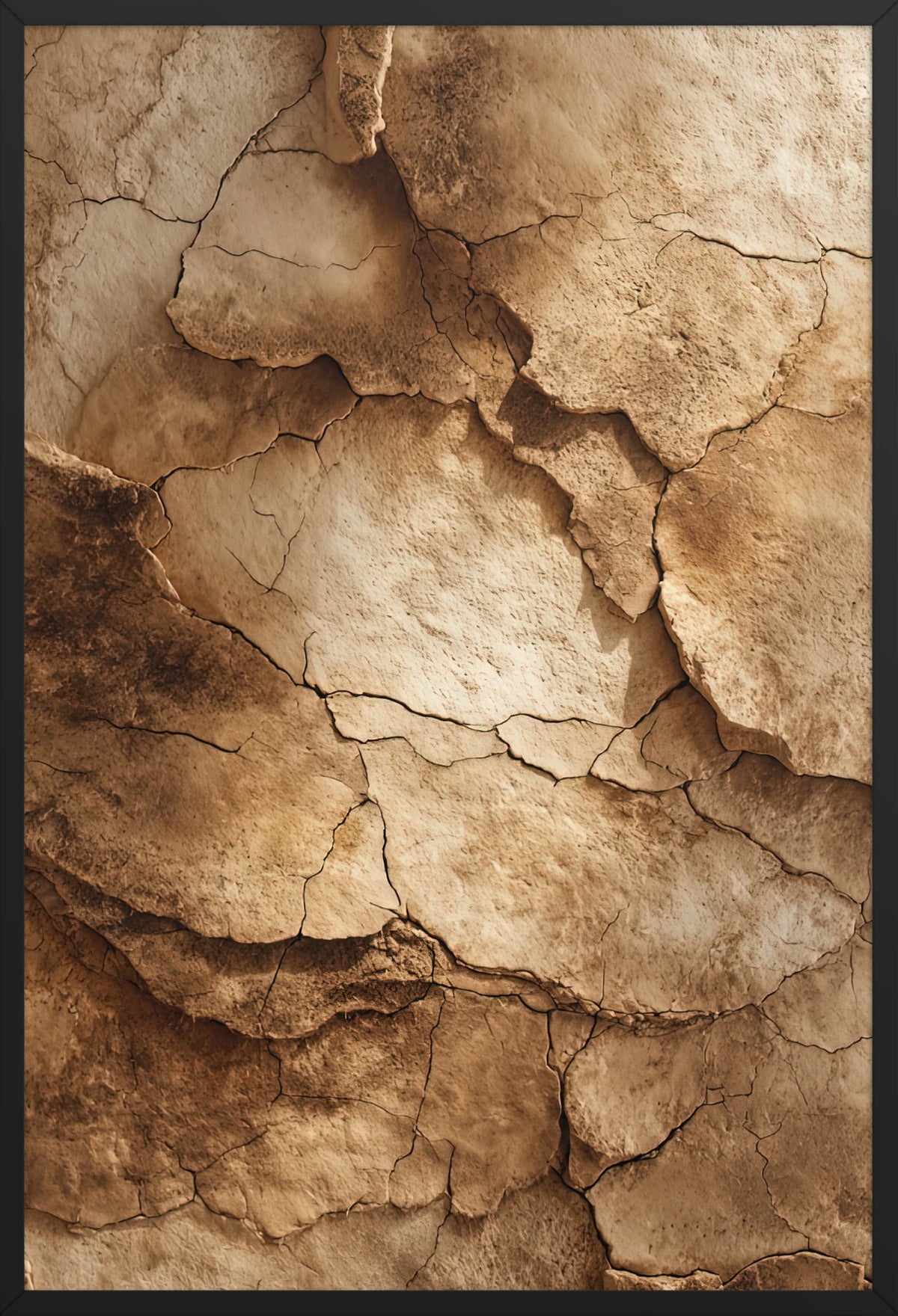 The Sundered Earth — poster in a black frame, front view