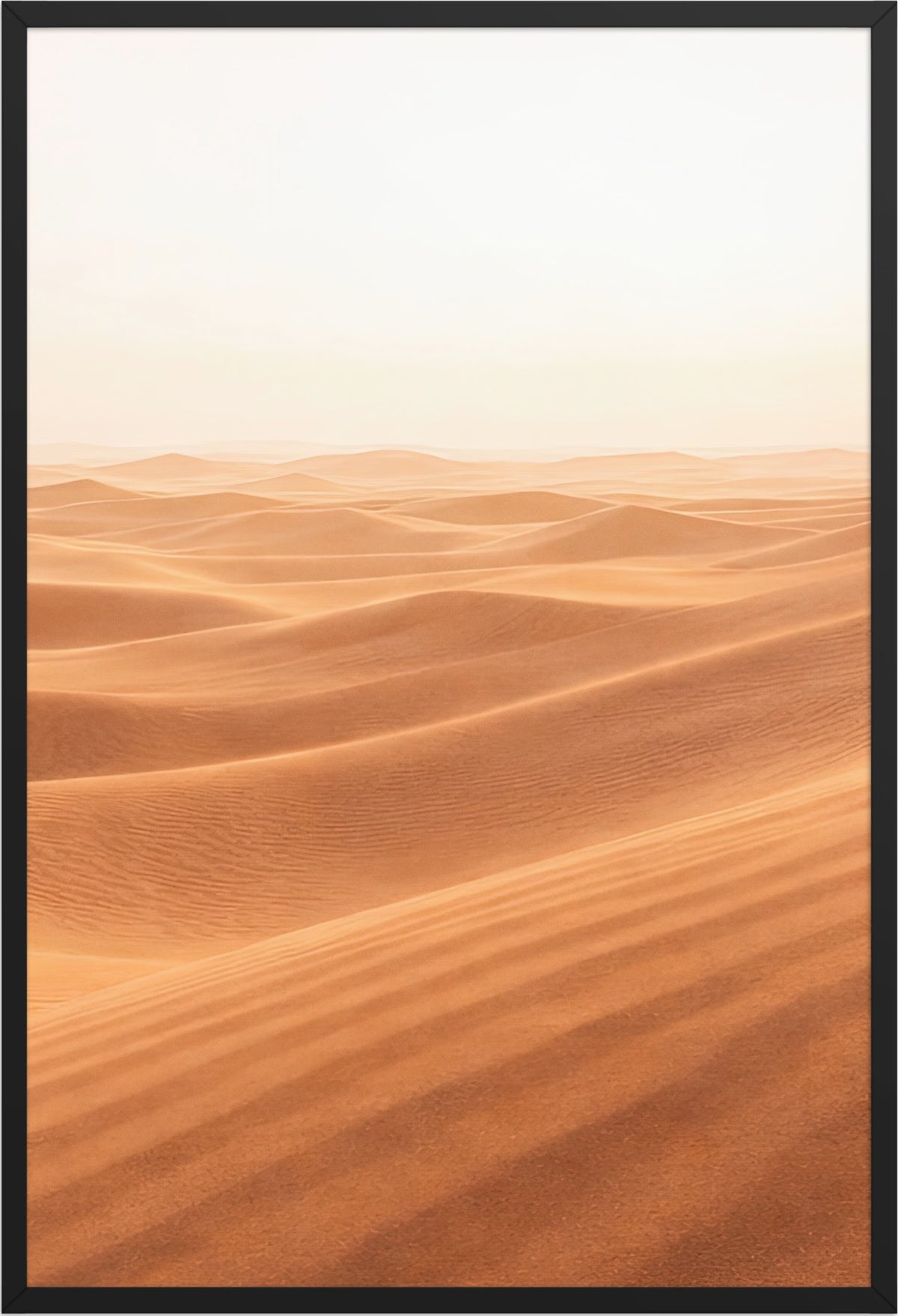 The Golden Wave — black frame, 61 × 91 cm
