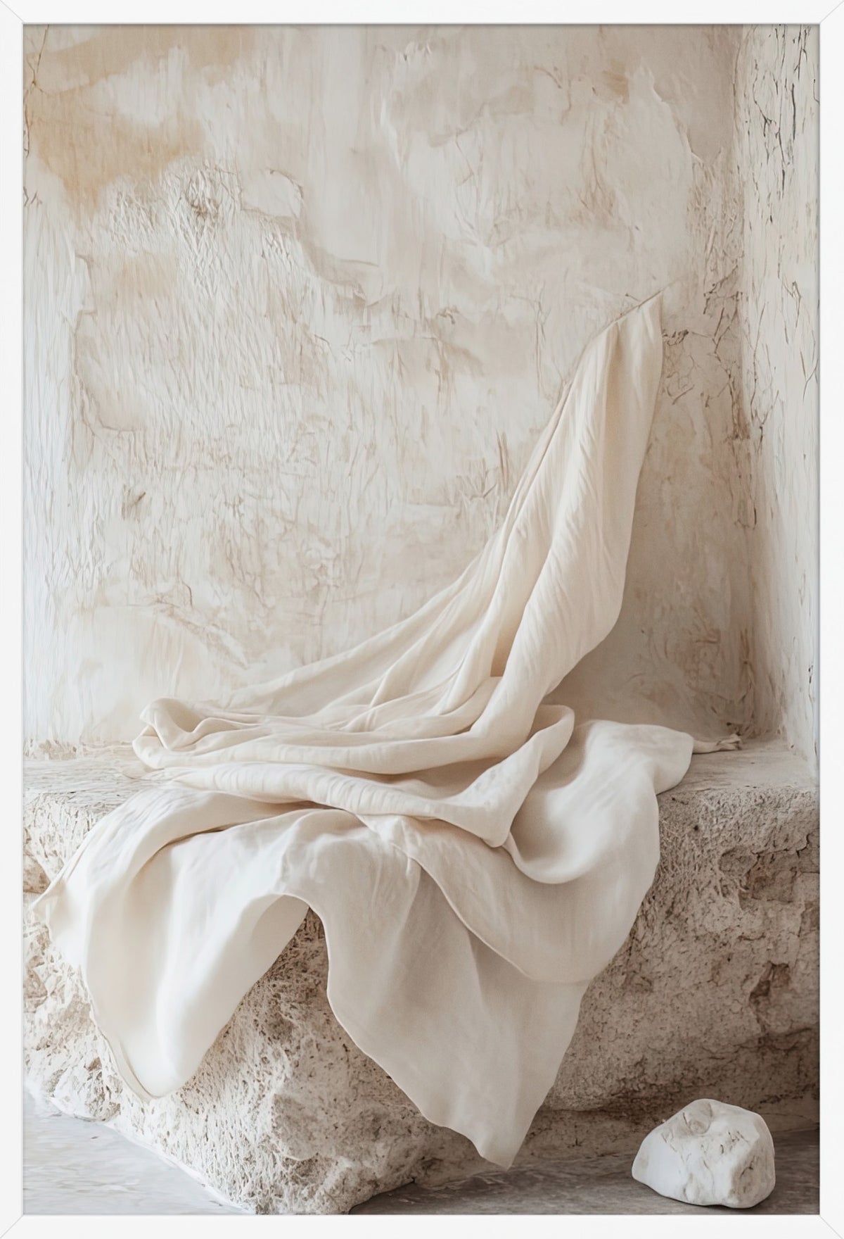 The Abandonment of Linen — poster in a white frame, front view