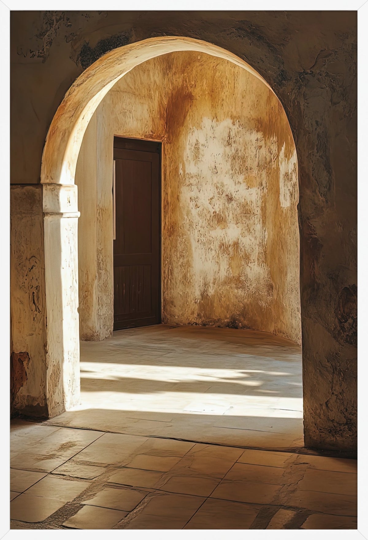 The Arch and the Door — poster in a white frame, front view