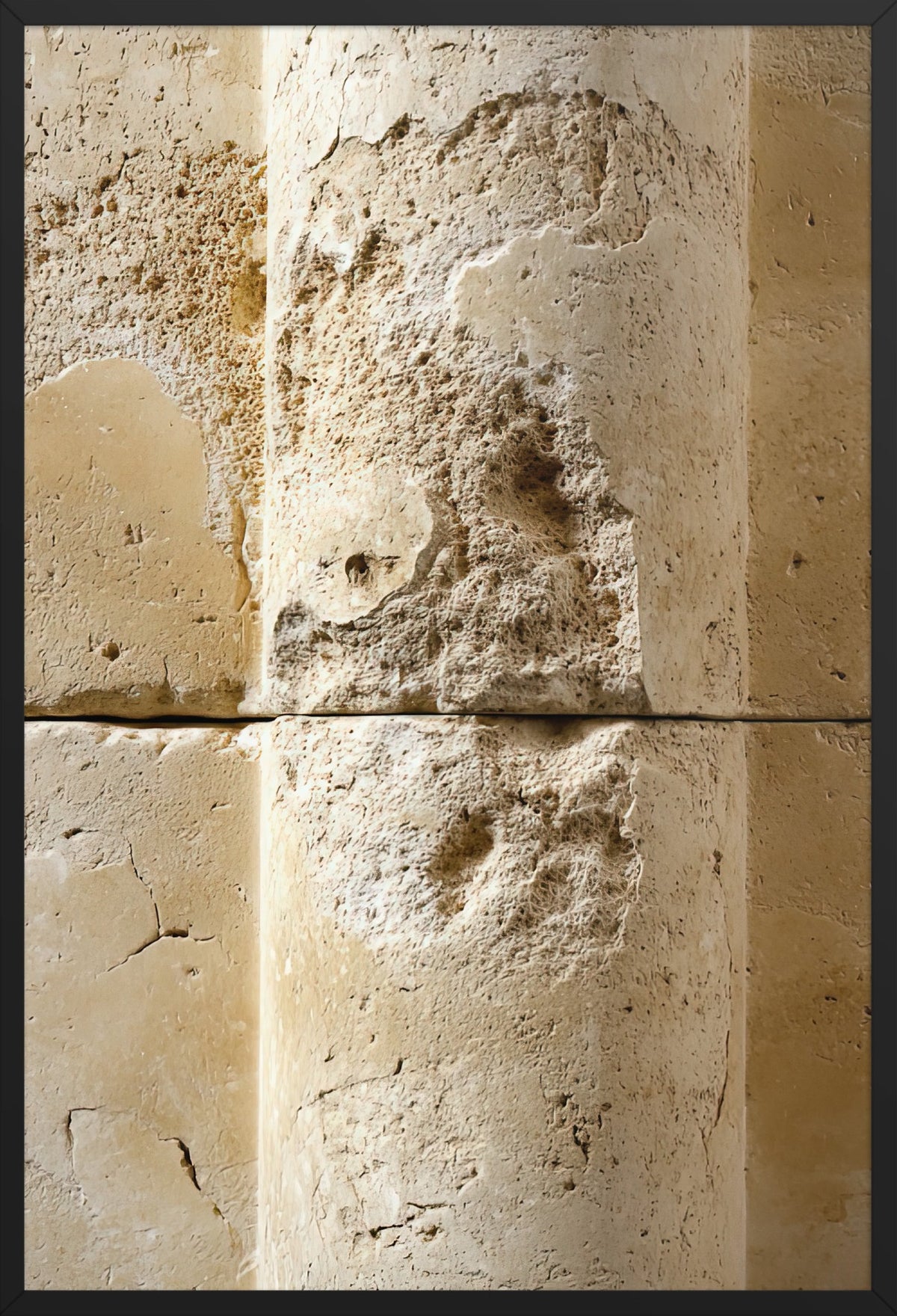 The Limestone Ridge — poster in a black frame, front view
