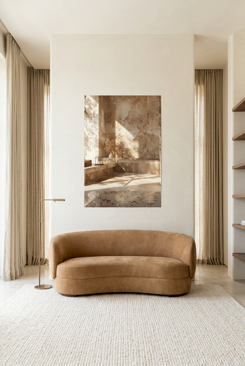 Le Bain de Pierre — poster zonder lijst in een leeskamer