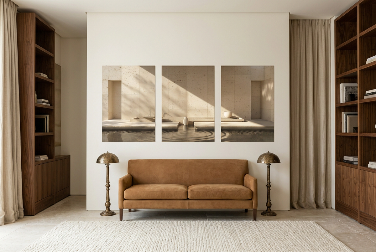 Le Bassin de Lumière — unframed posters in a library