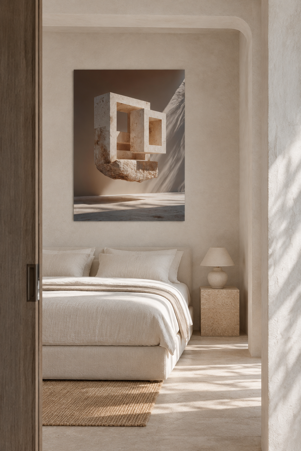 The Hollowed Block in a mineral bedroom