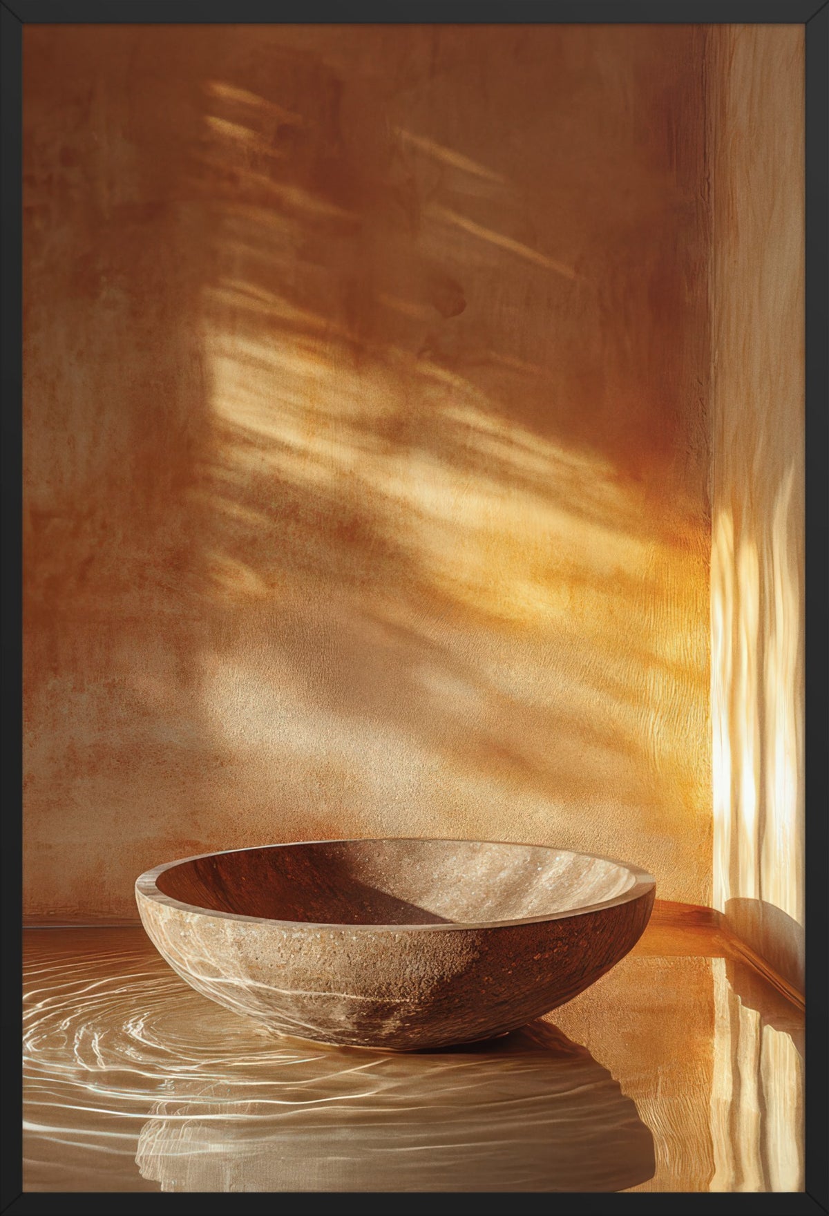 The Golden Bowl — poster in a black frame, front view