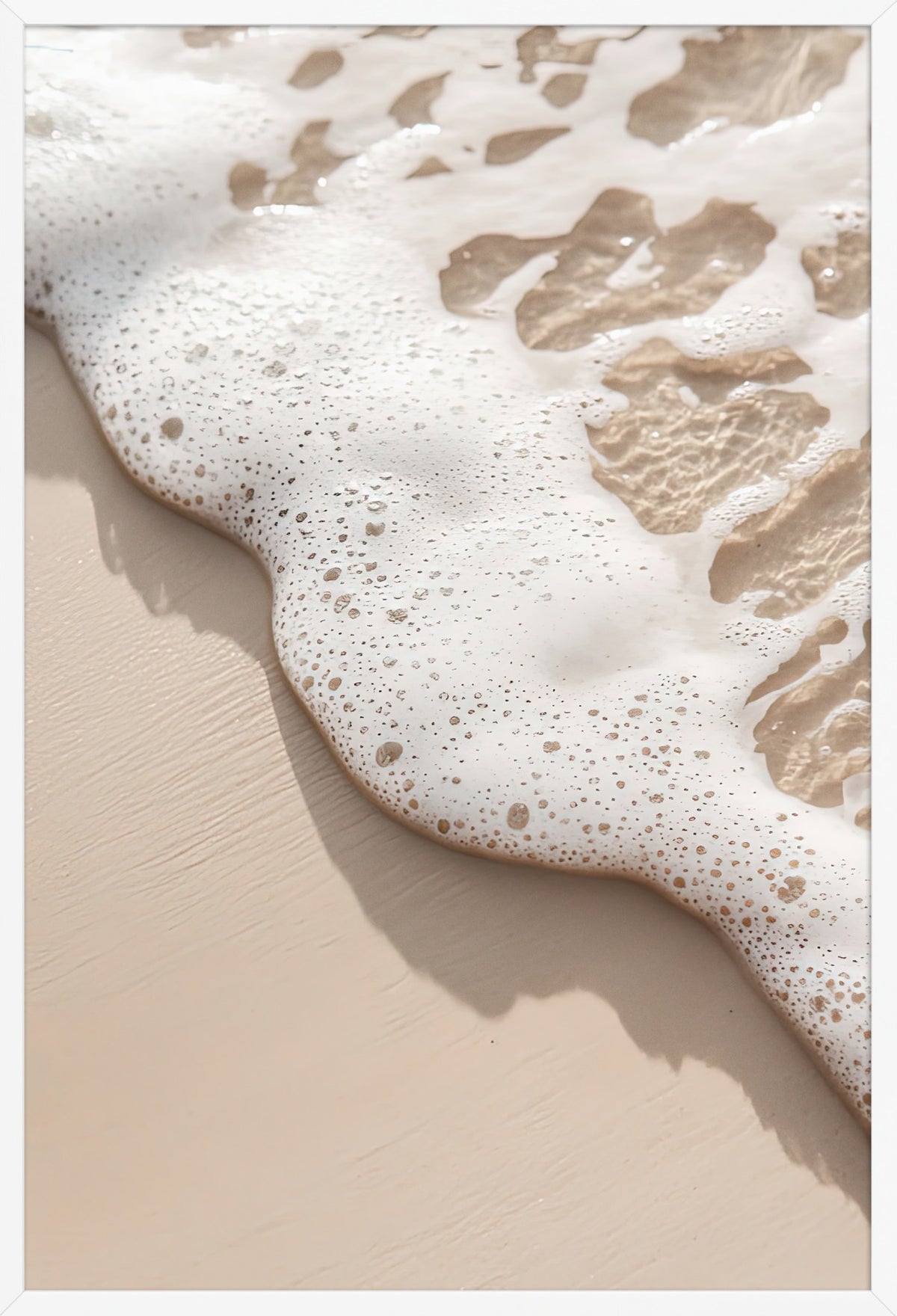 The Wave’s Edge — poster in a white frame, front view