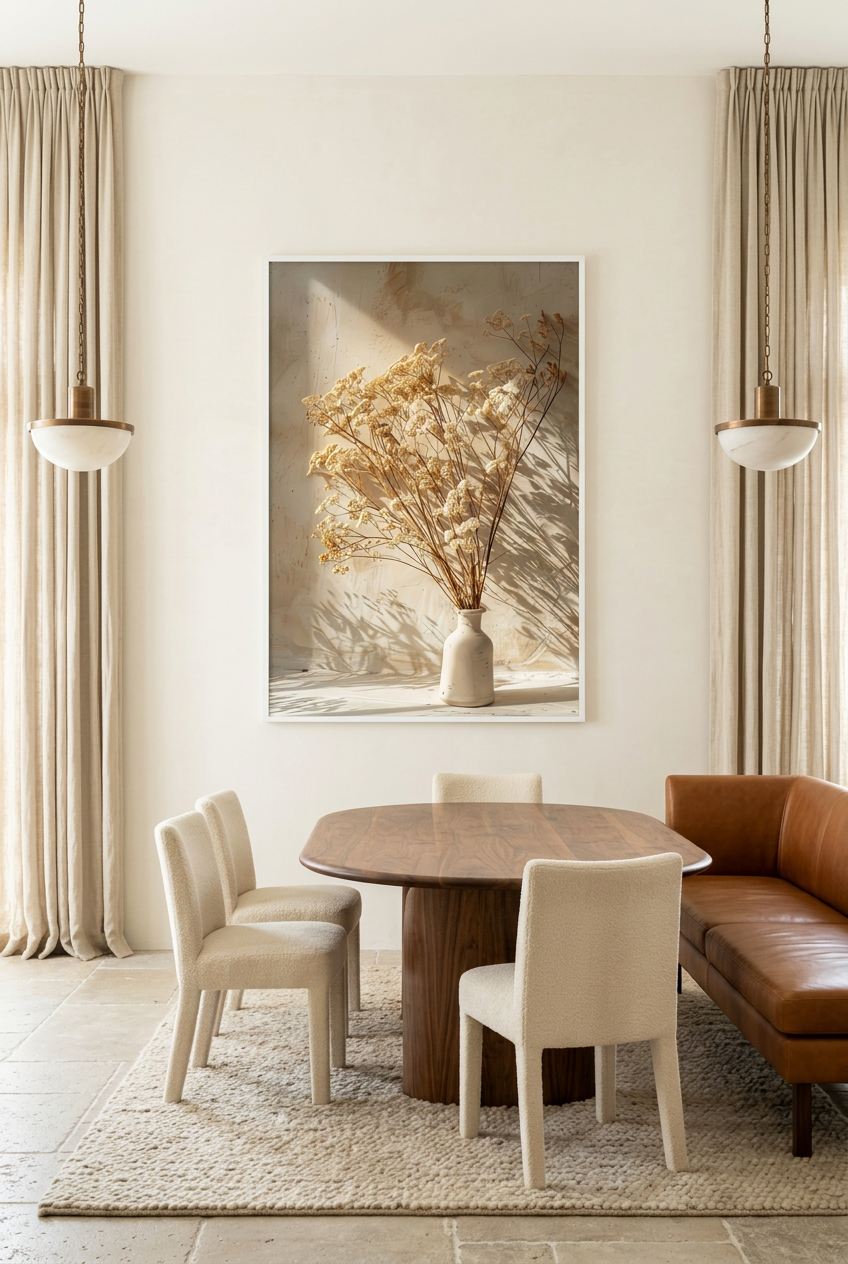 Le Bouquet d’Ivoire — Poster im weißen Rahmen im Esszimmer