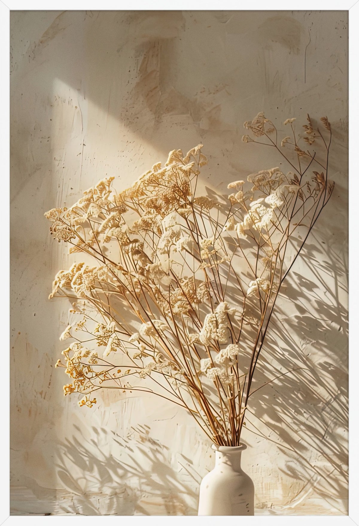Ivory Bouquet — poster in a white frame, front view