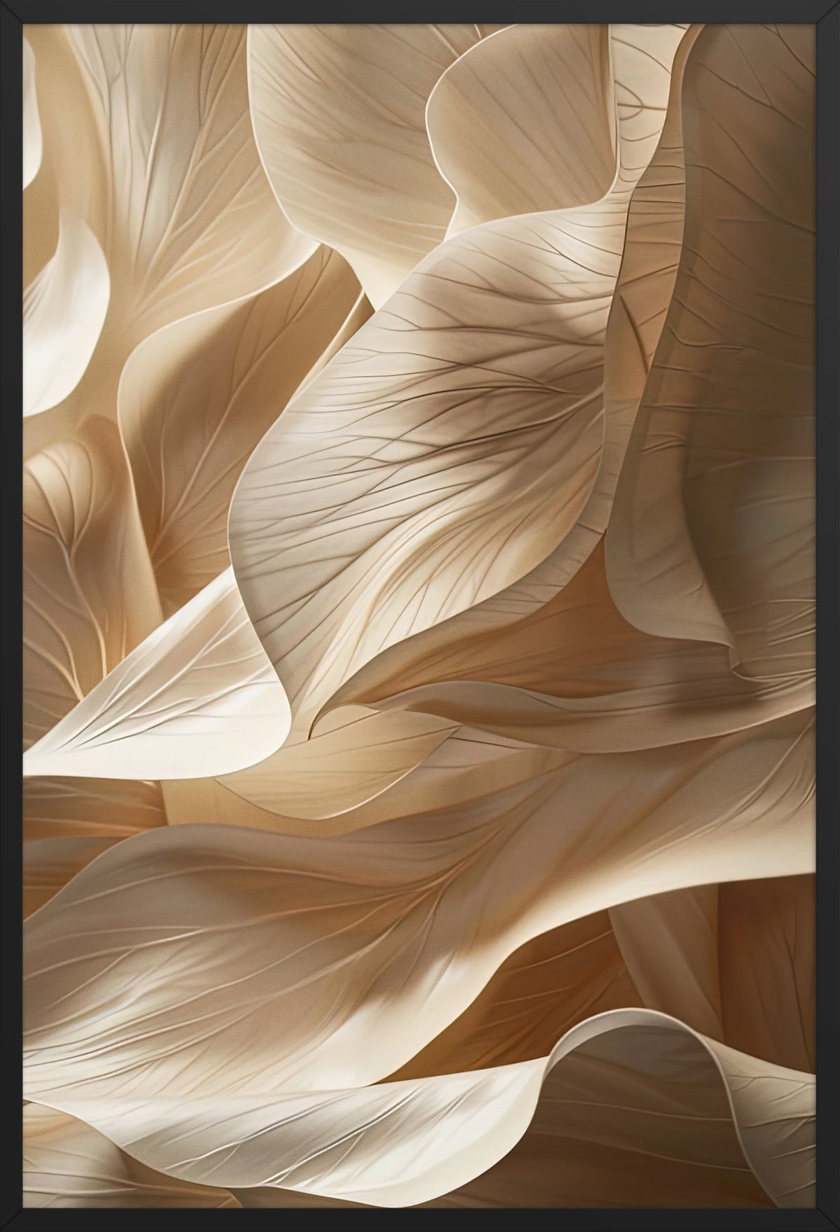 Ivory Canyon — poster in a black frame, front view