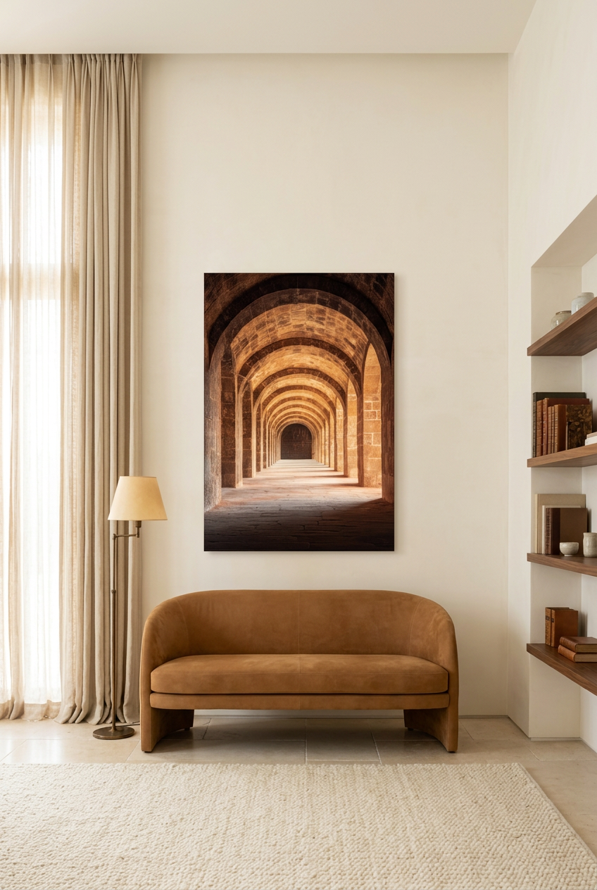 Le Cloître — poster sem moldura numa sala de leitura