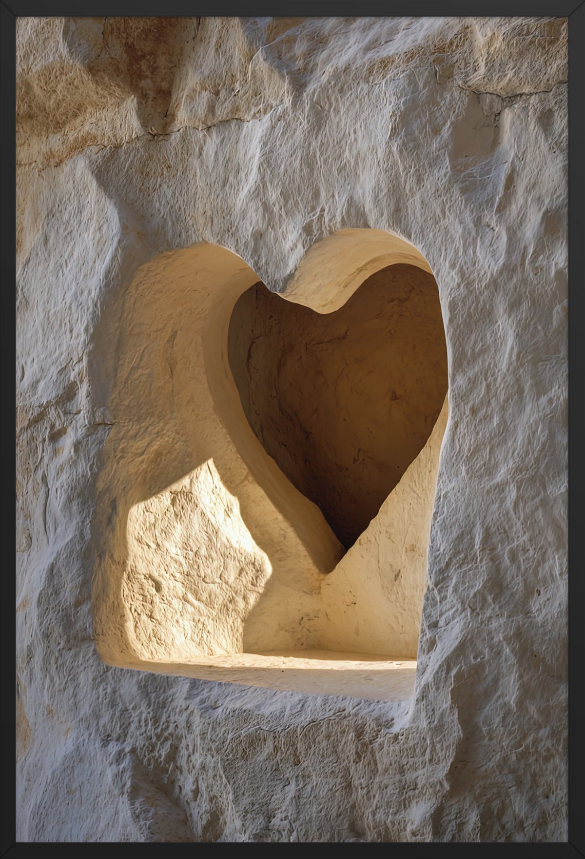 The Hollow of the Heart — poster in a black frame, front view