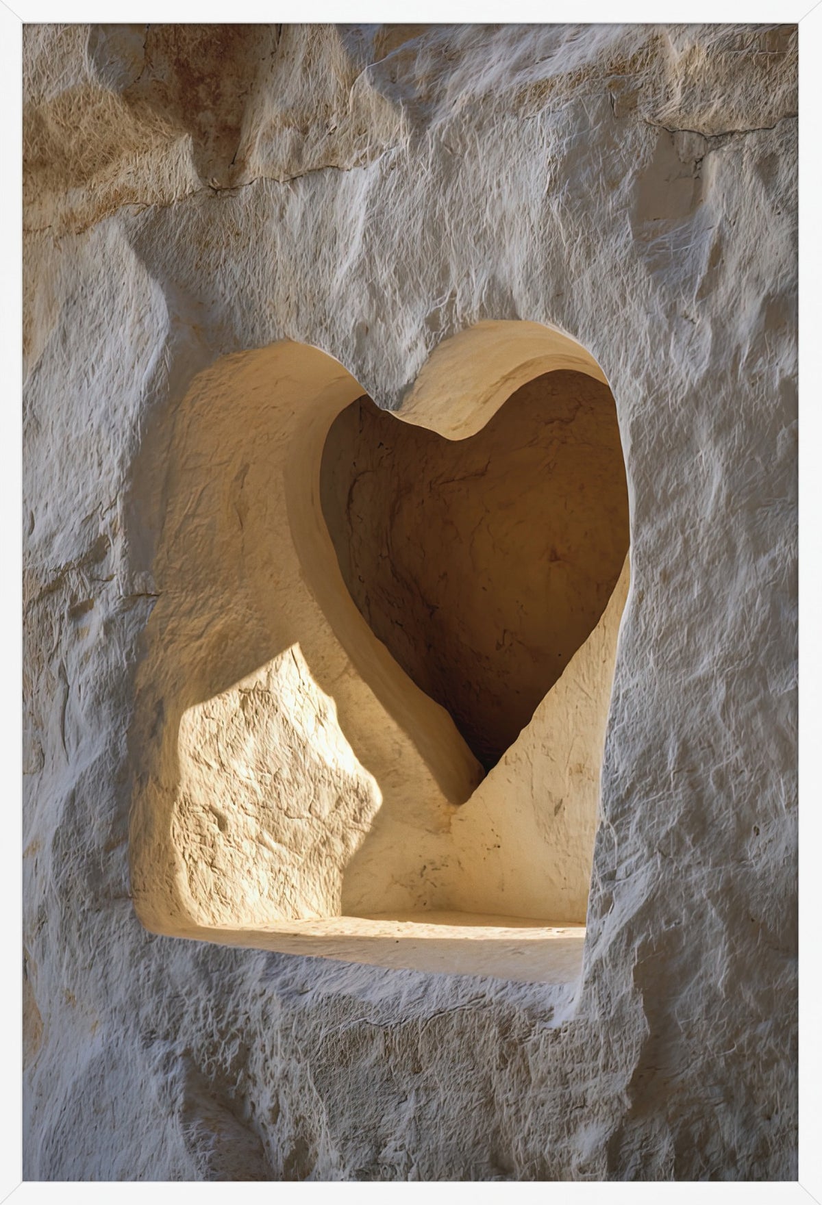 The Hollow of the Heart — poster in a white frame, front view