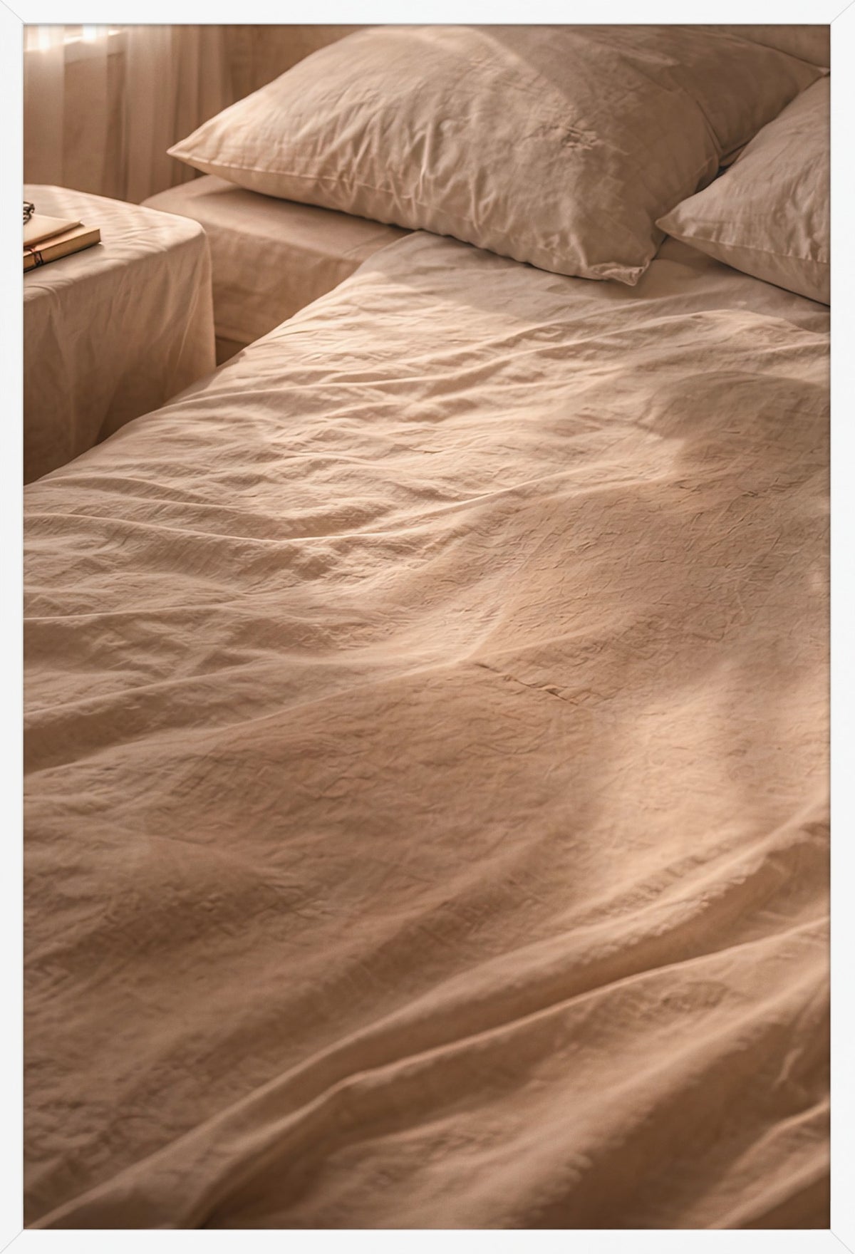 The Morning Linen — poster in a white frame, front view