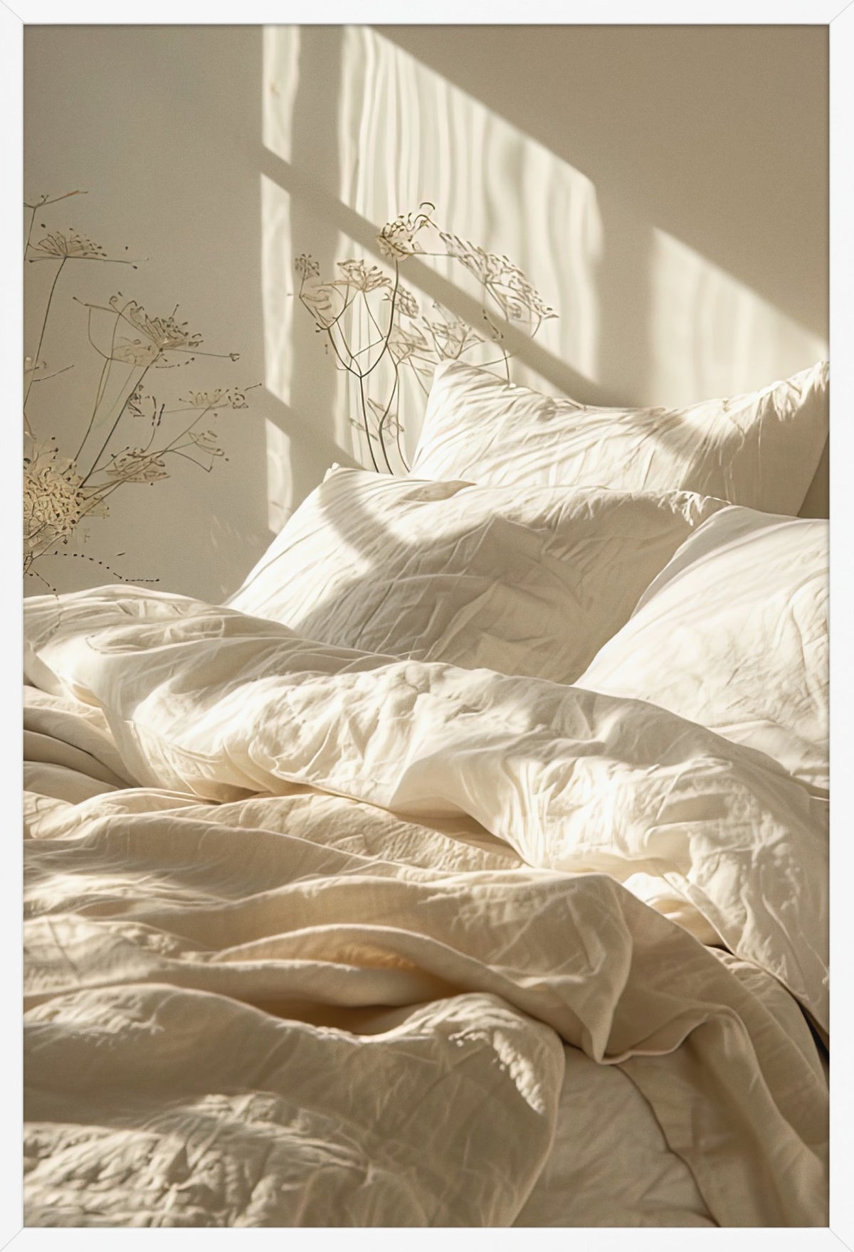 Morning Bed — poster in a white frame, front view