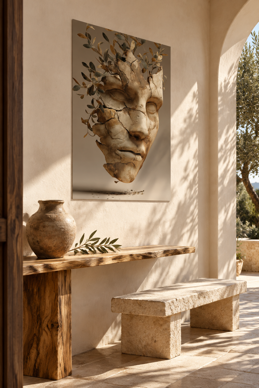 La Maschera d'Ulivo in un ingresso mediterraneo
