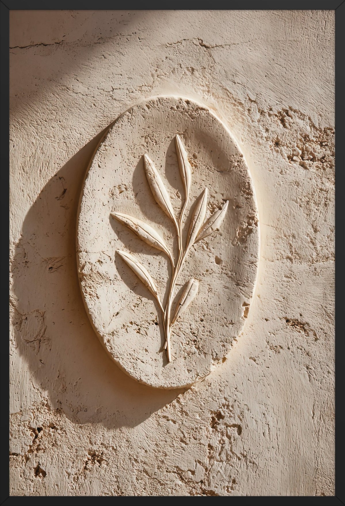 The Olive Medallion — poster in a black frame, front view
