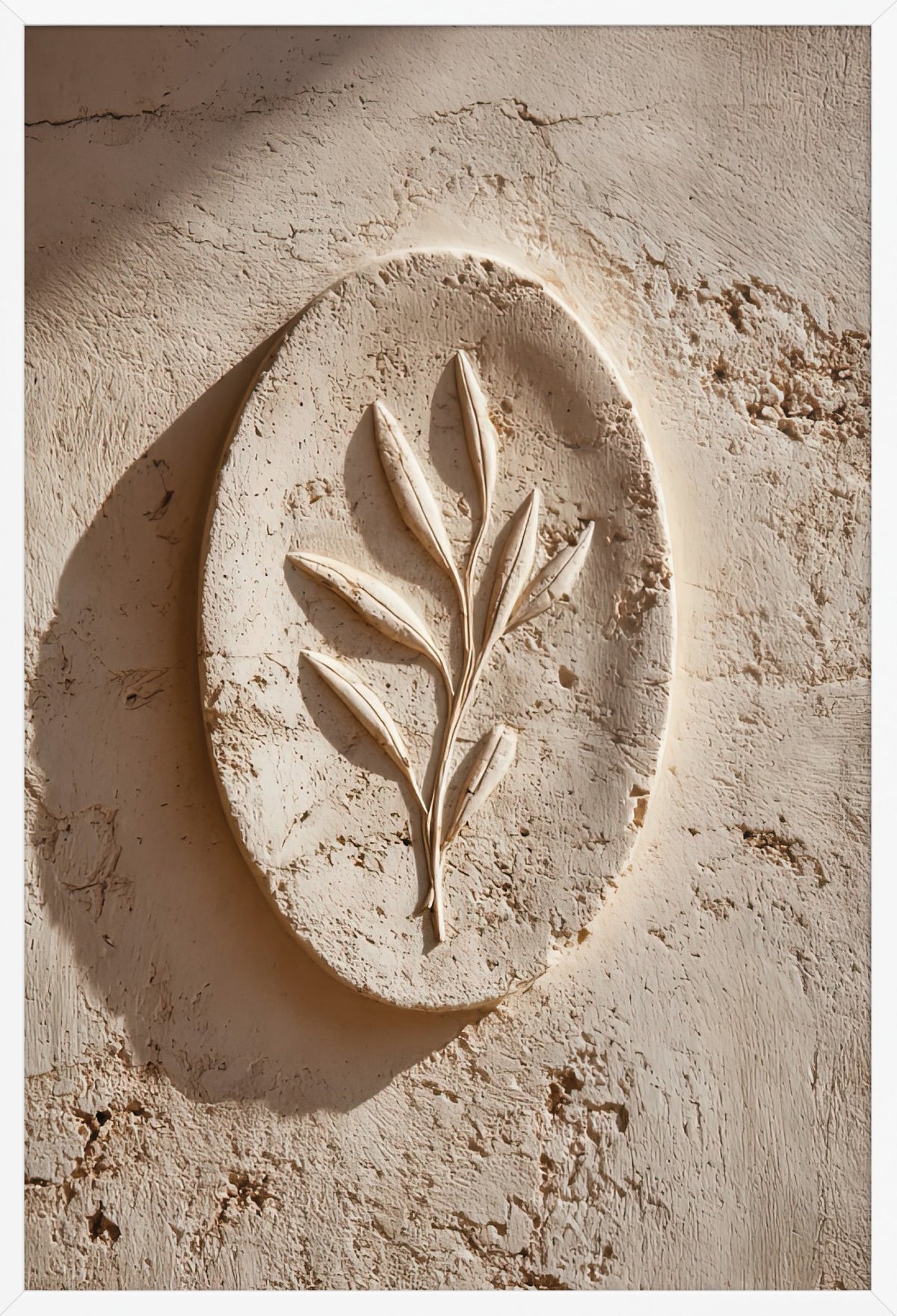 The Olive Medallion — poster in a white frame, front view