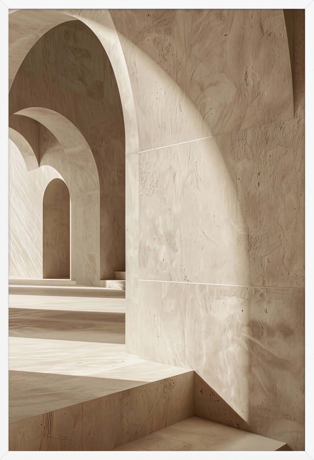 The Vaulted Passage — poster in a white frame, front view