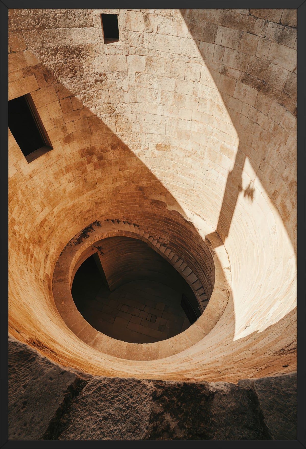 The Well — poster in a black frame, front view