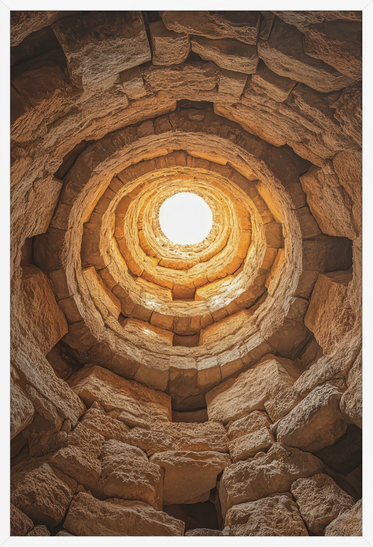 Ancient Well — poster in a white frame, front view