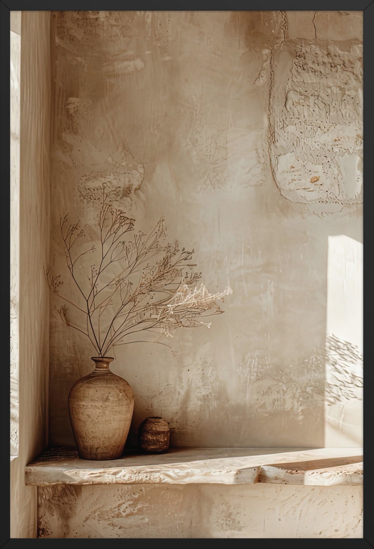 The Rest of the Vase — poster in a black frame, front view