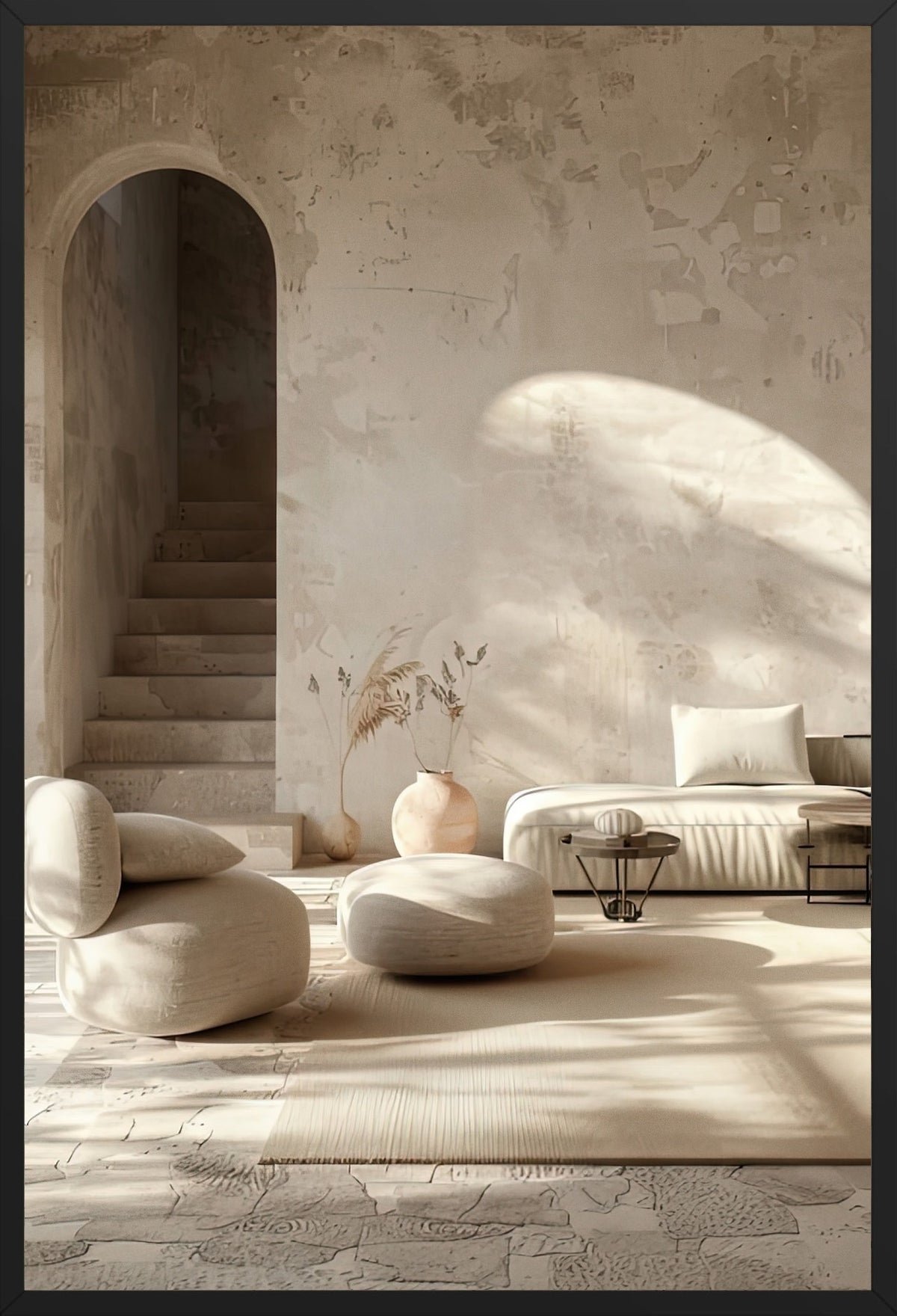 The Arched Room — poster in a black frame, front view