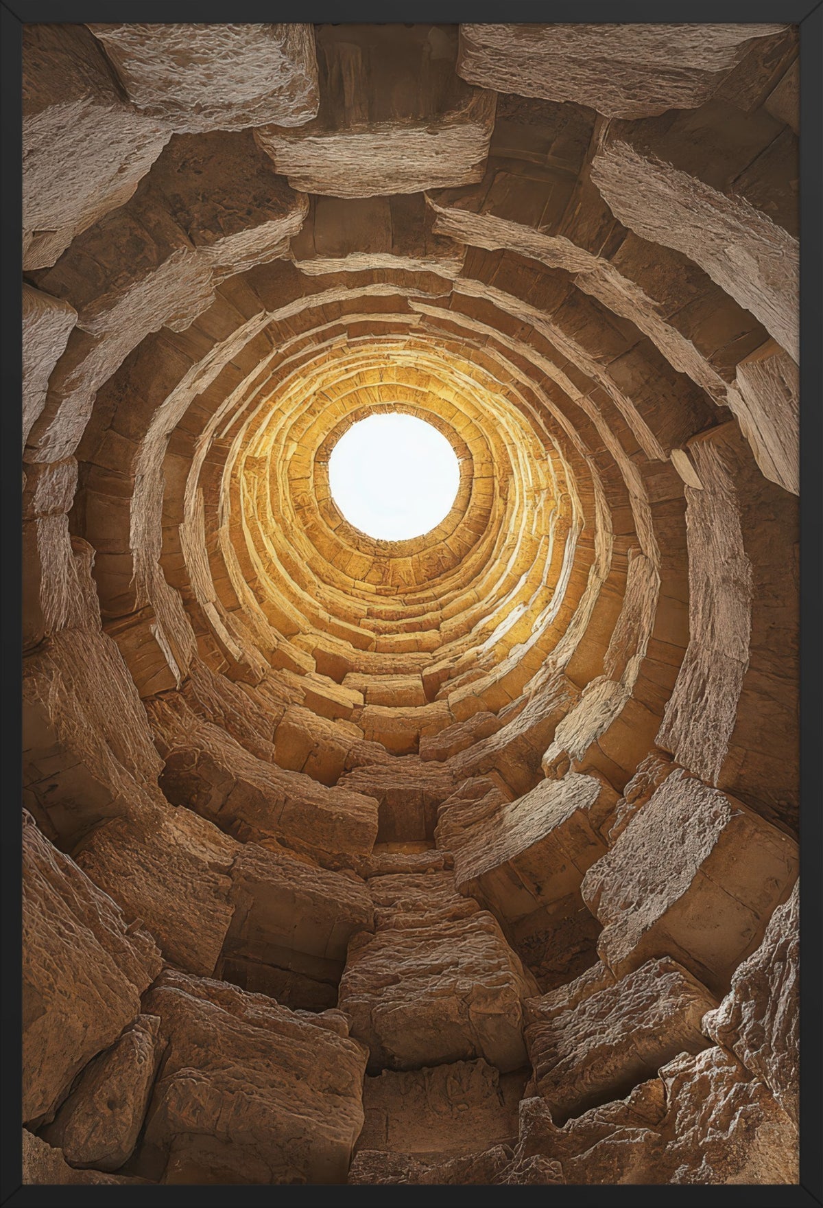 The Sanctuary — poster in a black frame, front view