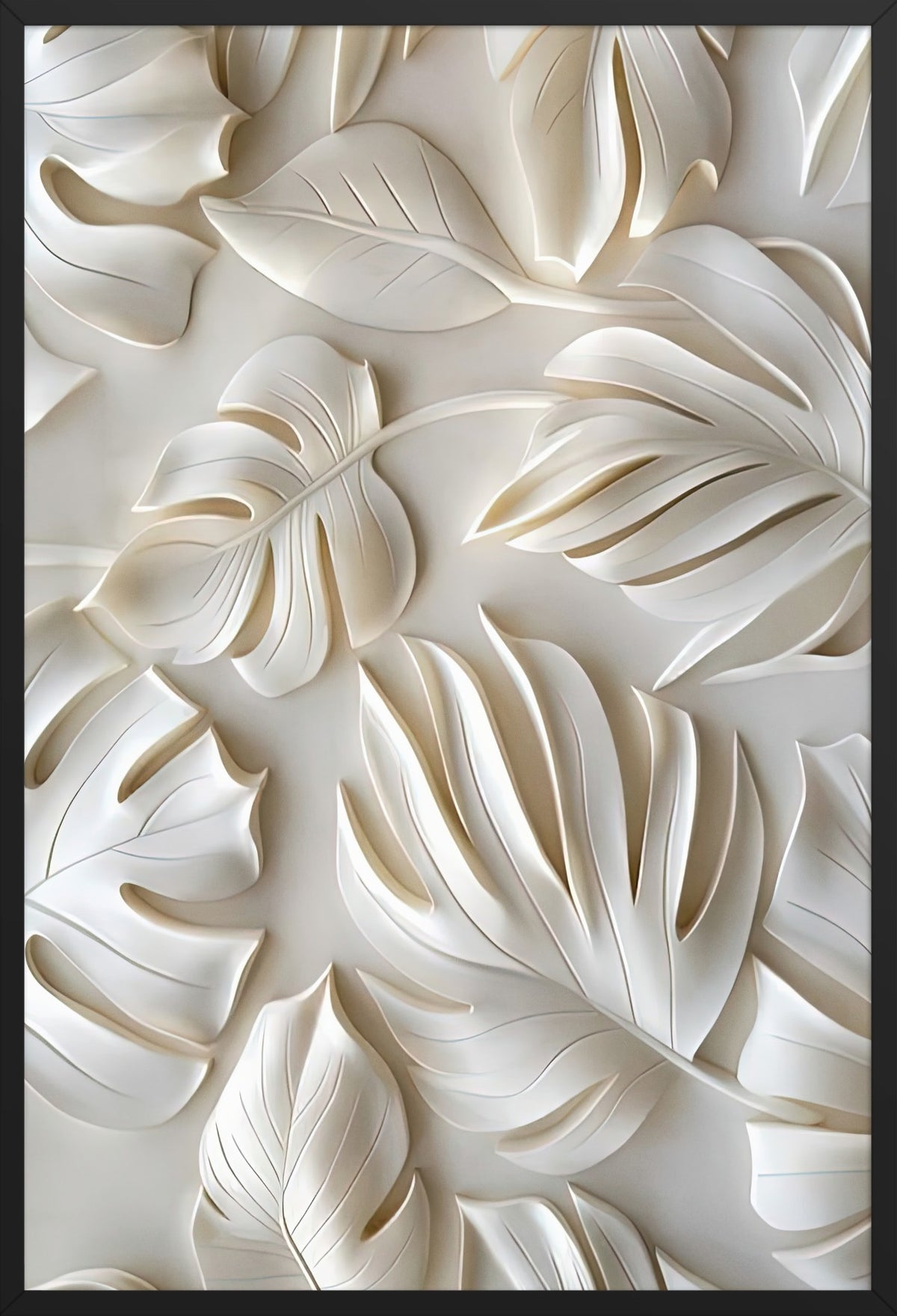 The Breath of Leaves — poster in a black frame, front view