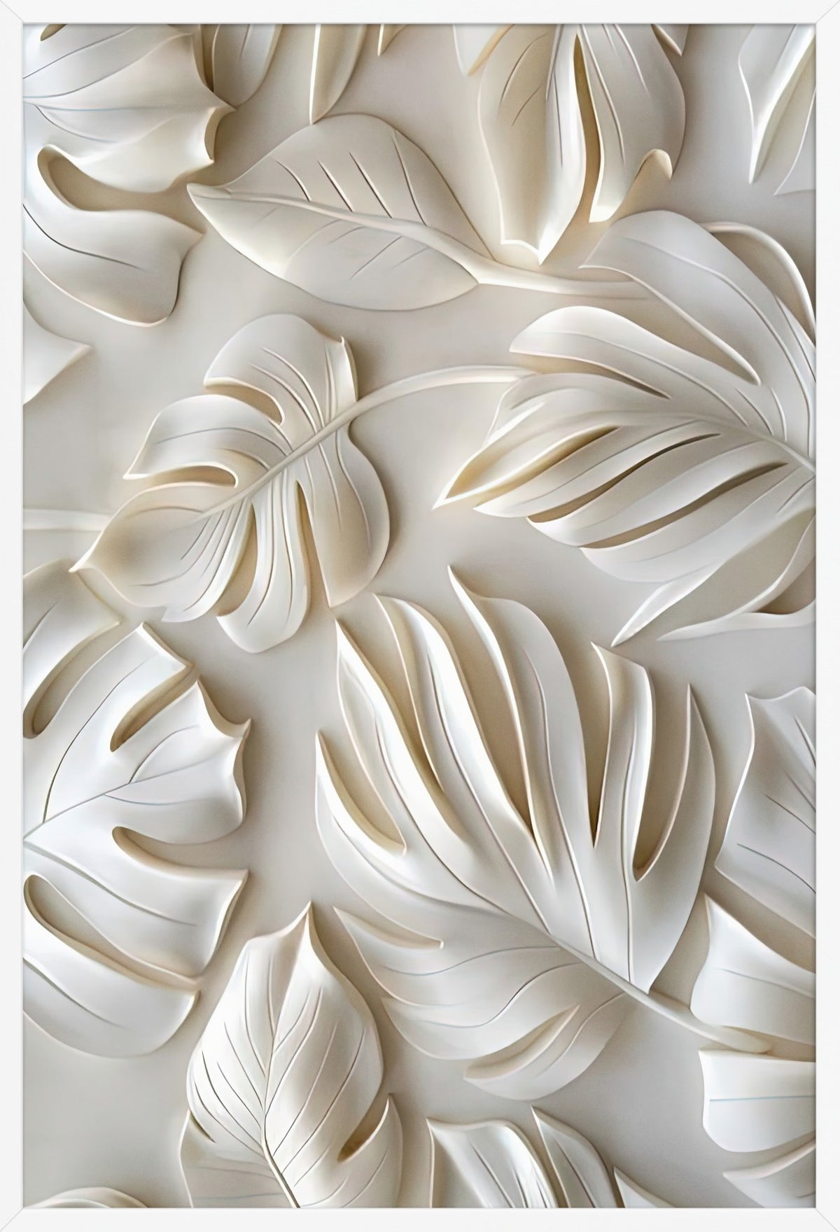 The Breath of Leaves — poster in a white frame, front view