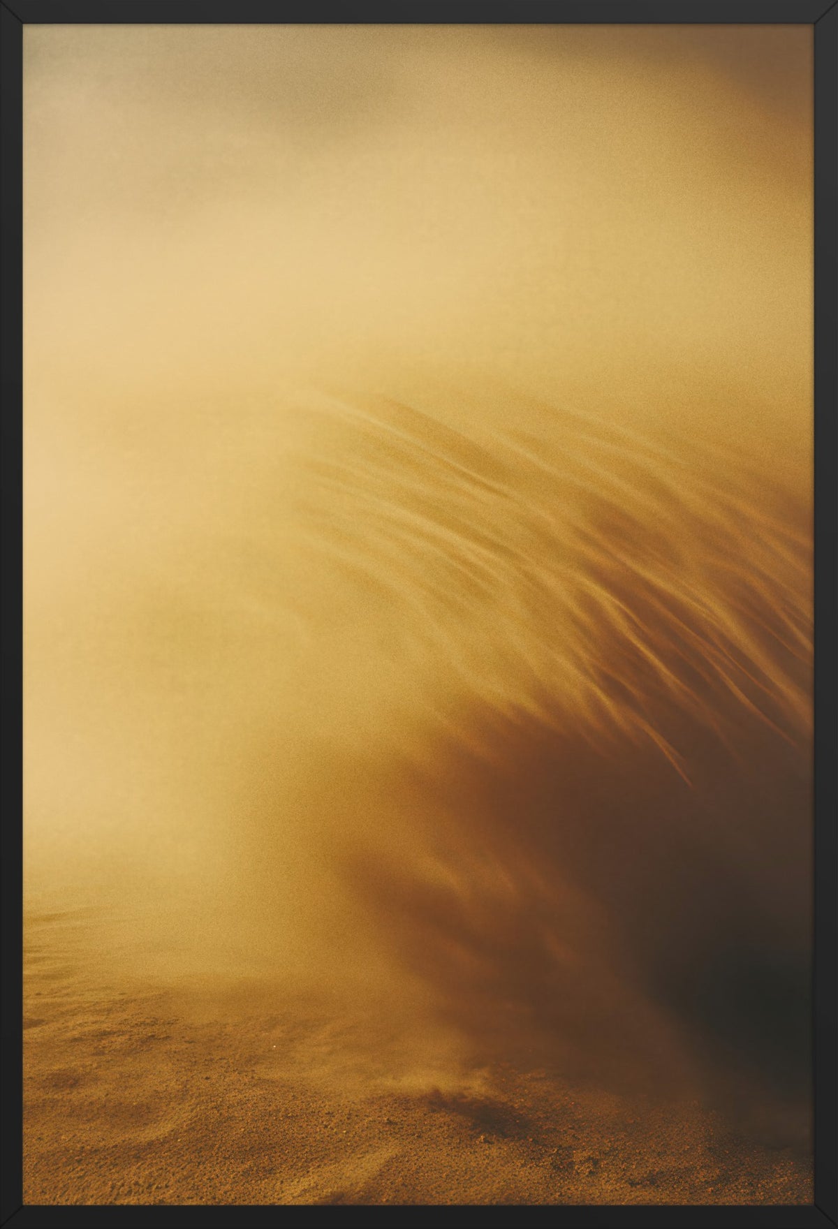 Desert Breath — poster in a black frame, front view