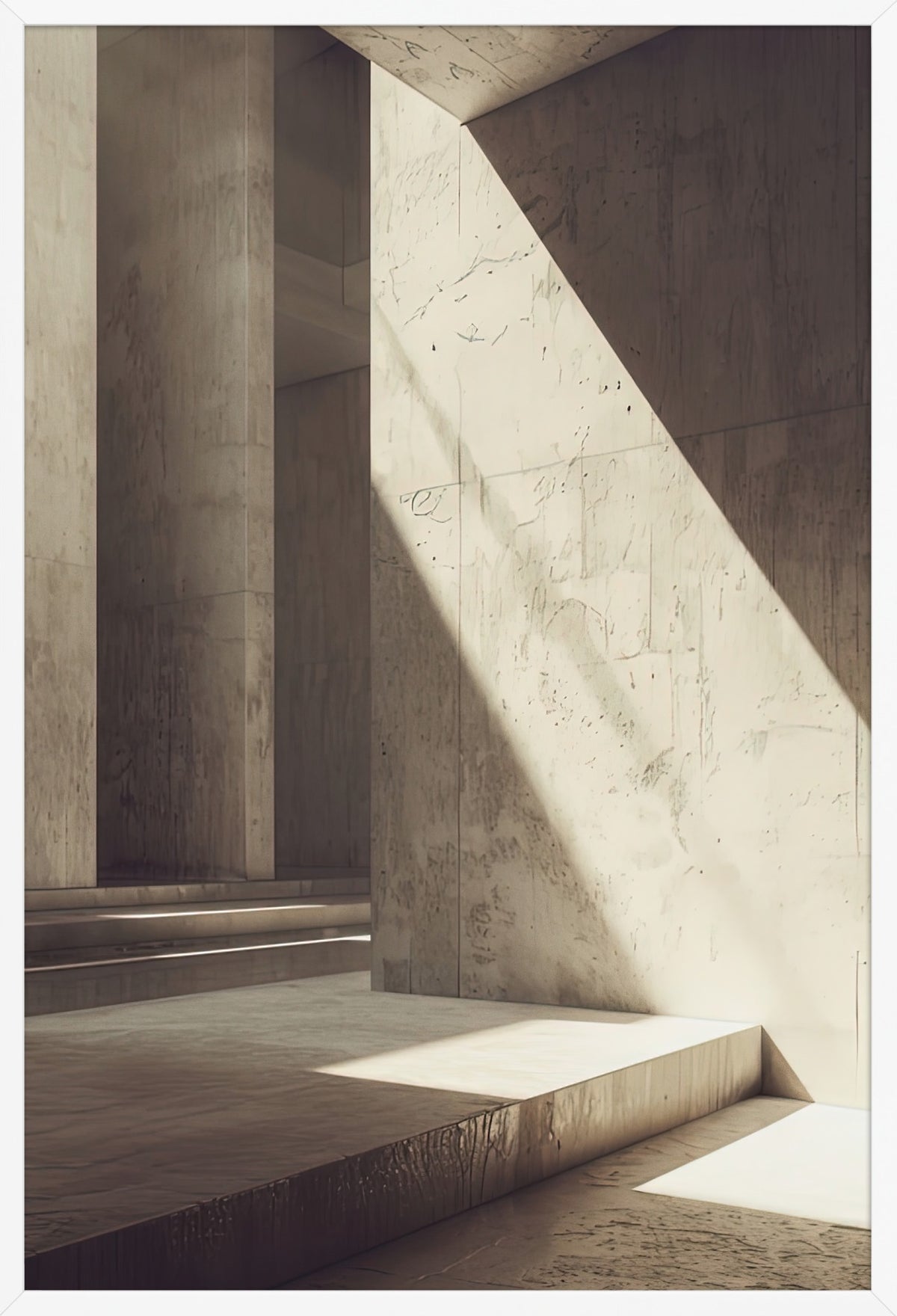 The Sand Temple — poster in a white frame, front view