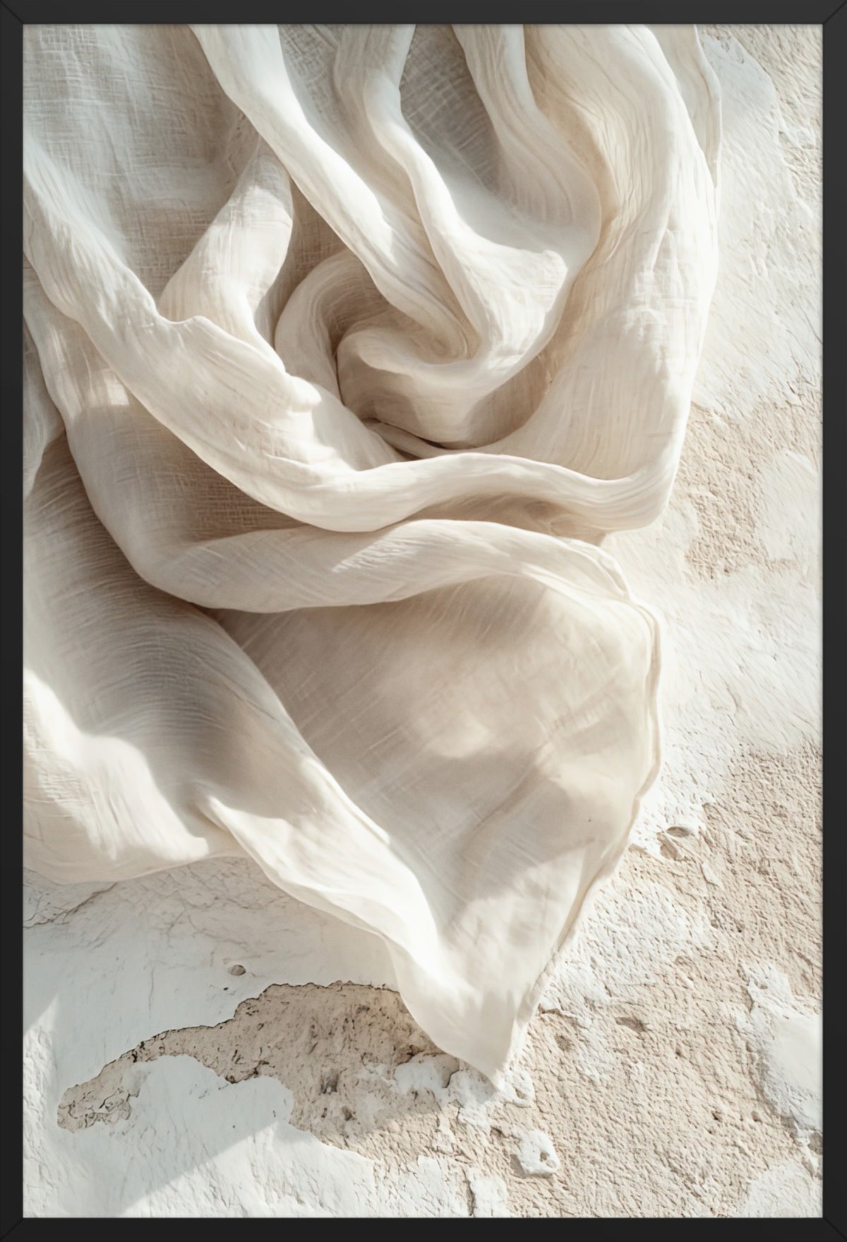 The Ivory Whirlwind — poster in a black frame, front view