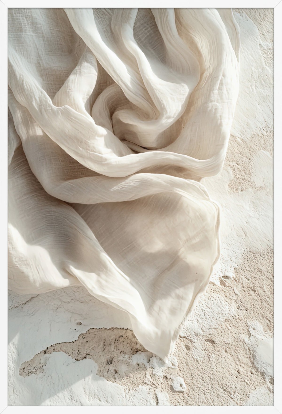 The Ivory Whirlwind — poster in a white frame, front view