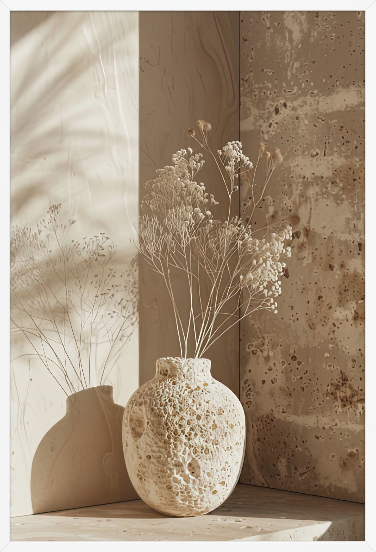 The Coral Vase — poster in a white frame, front view