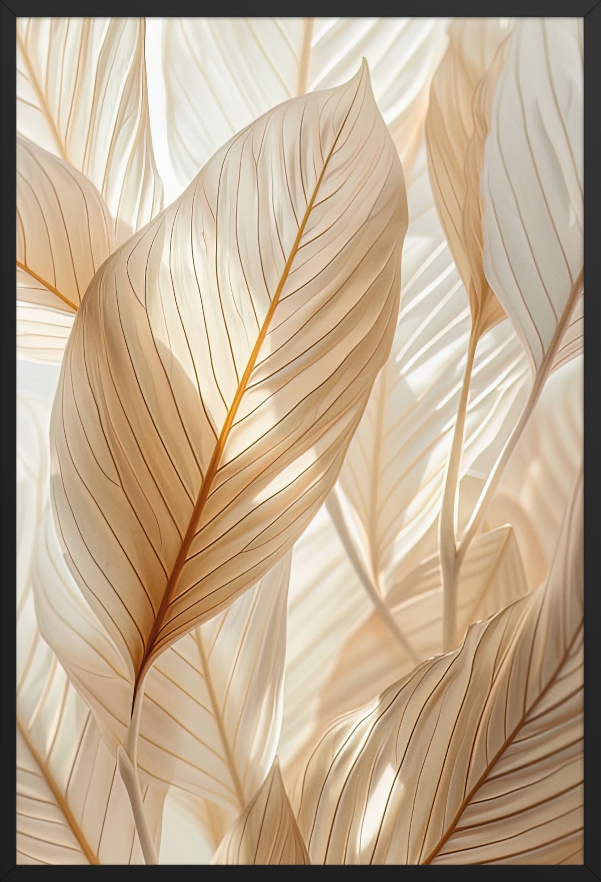 The Vegetal Velvet — poster in a black frame, front view