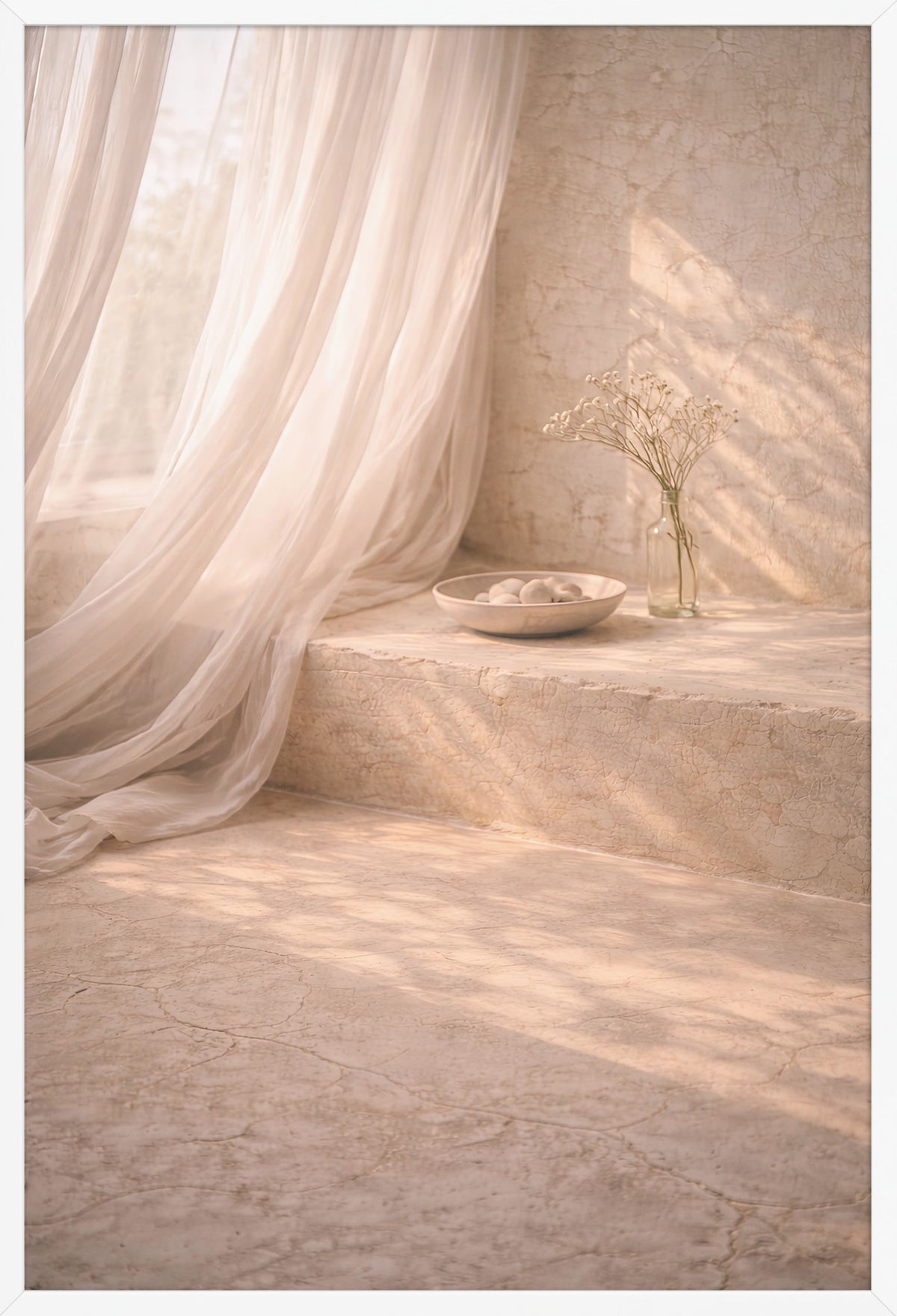 The Sheer — poster in a white frame, front view